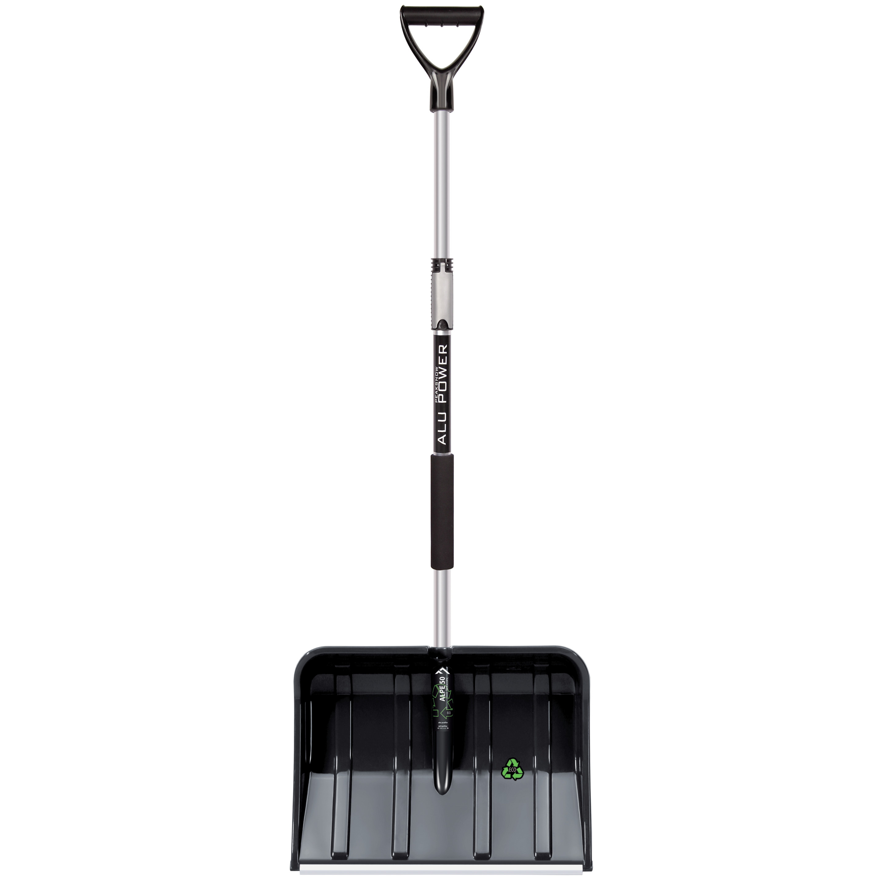 Bladerenschep / bladerenschuiver zwart telescopische steel 115 - 155 cm -