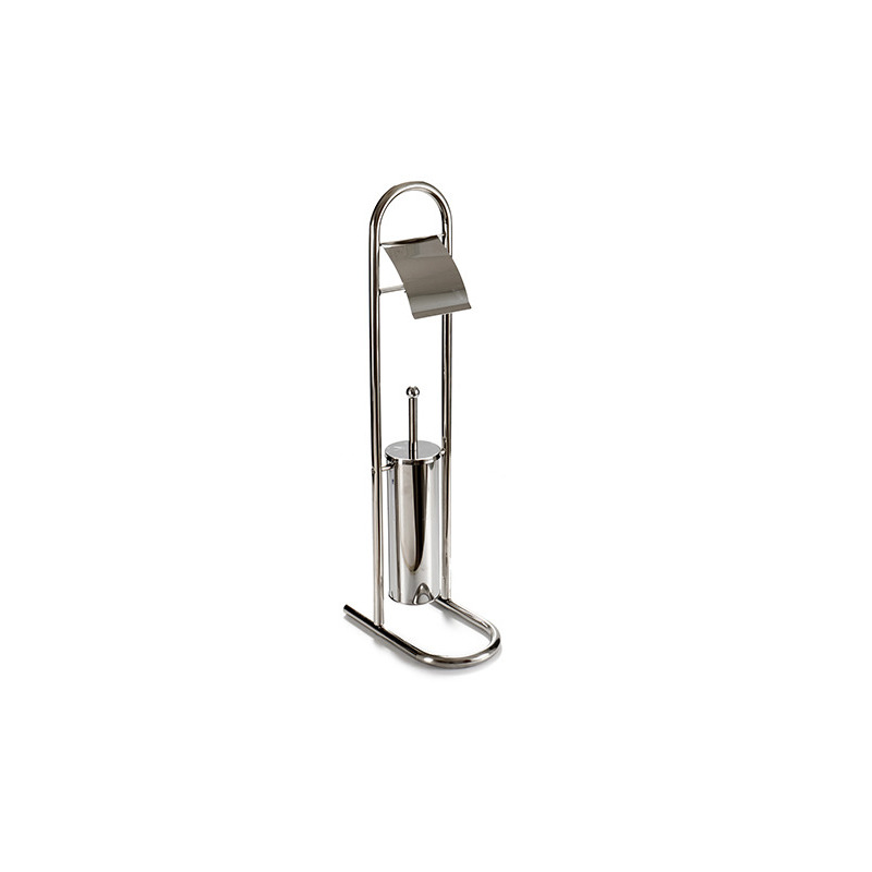 Berilo Toiletborstel - chrome metaal - 78 cm -