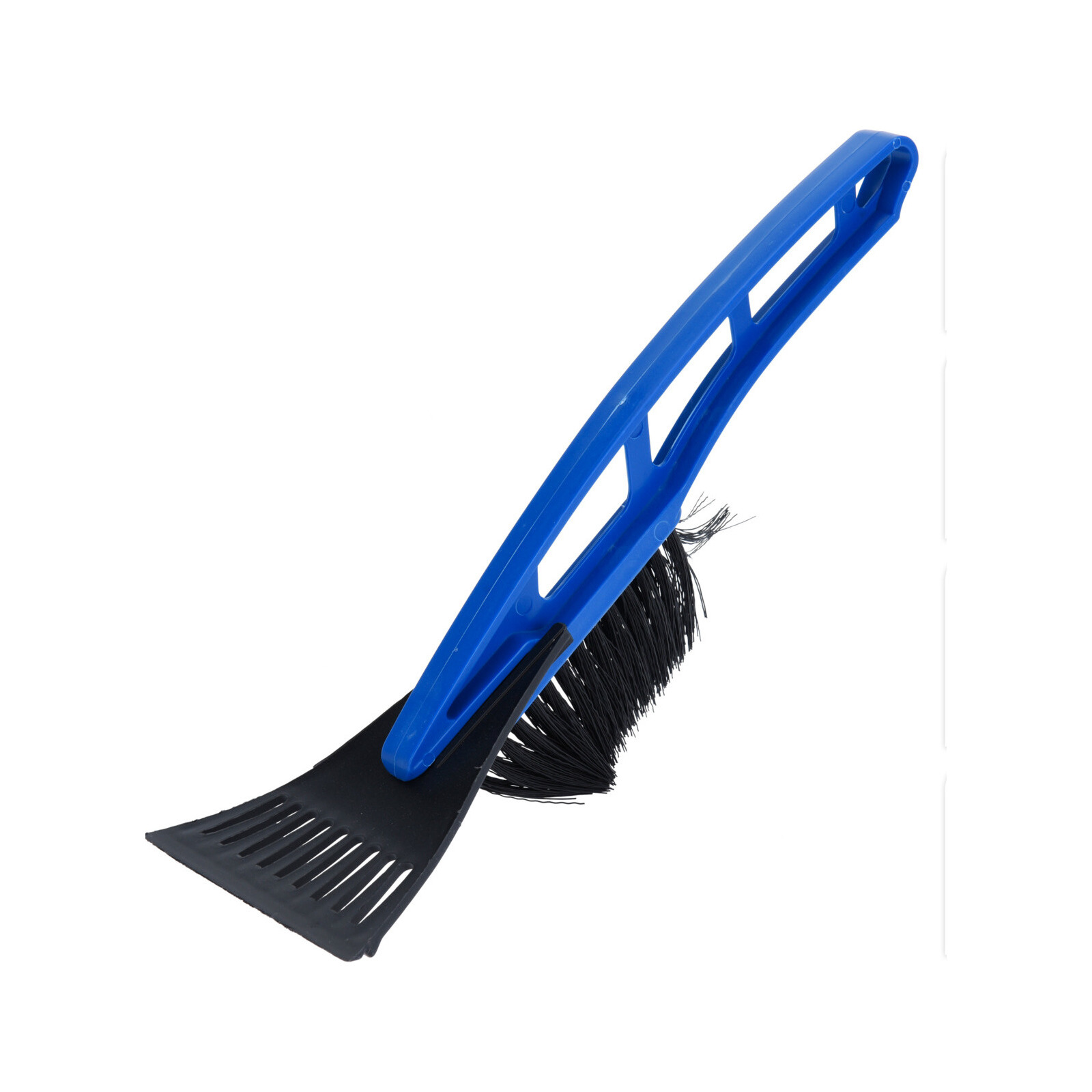 Kunststof ijskrabber/raamkrabber blauw met borstel 31 cm -