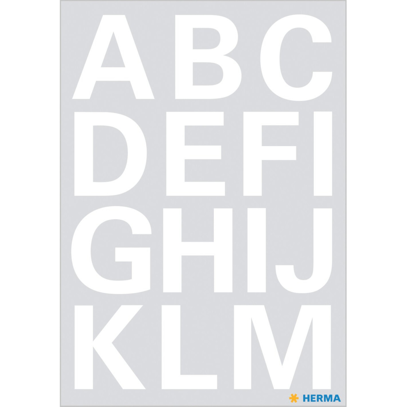 Stickervelletjes met 28x stuks A-Z alfabet plakletters stickers - wit - 25 mm -