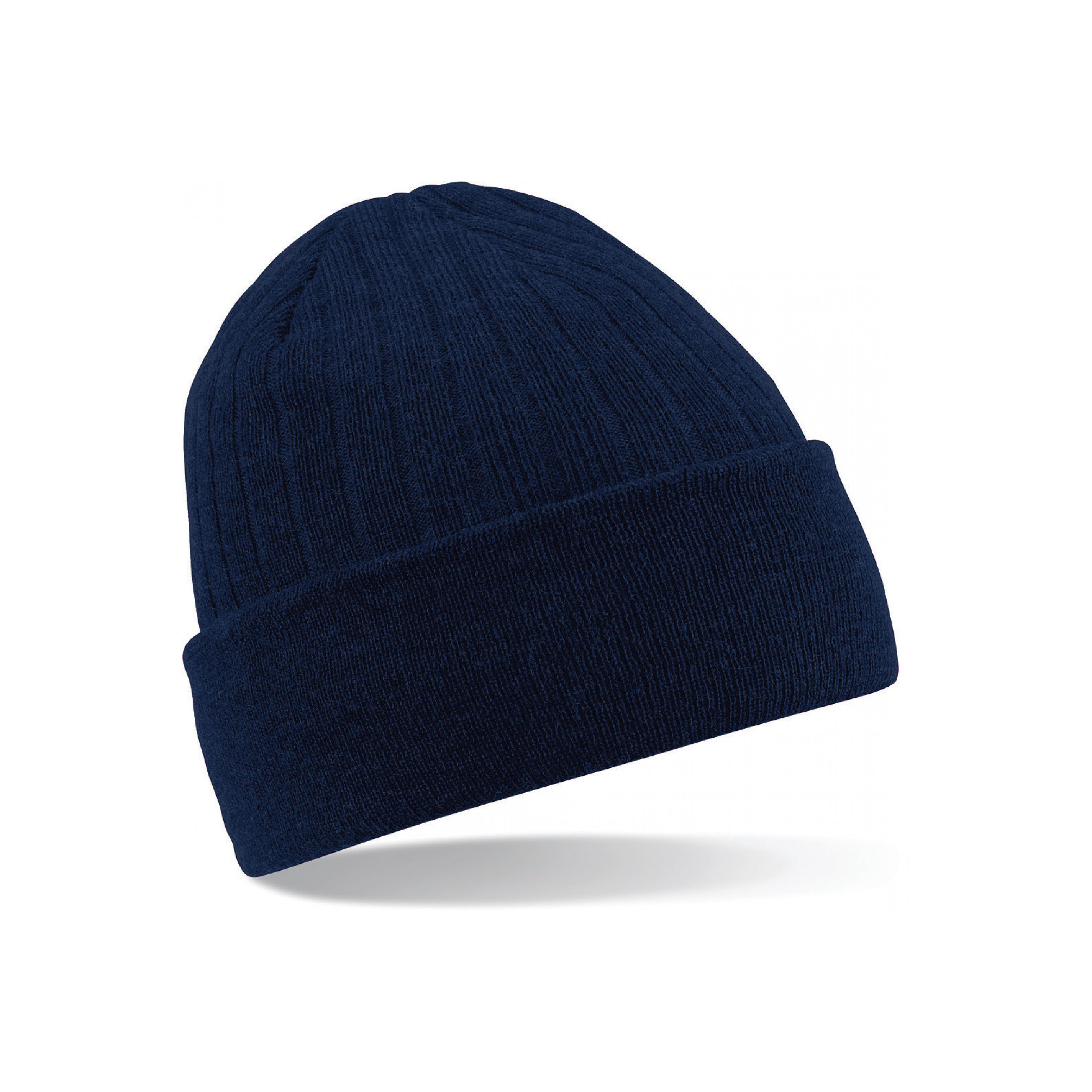 Heren/Dames Beanie Thinsulate Wintermuts 100% acryl wol navy One size -