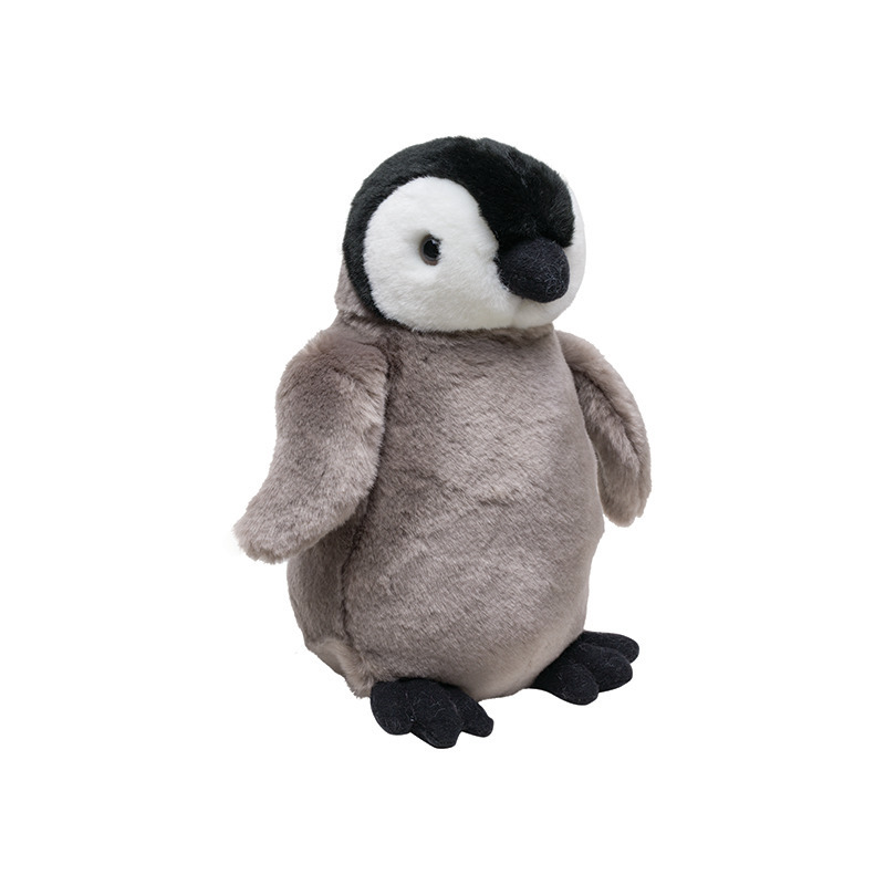 Pluche Koningspinguin kuiken - 24 cm - pinguin knuffel - Konings pinguins -