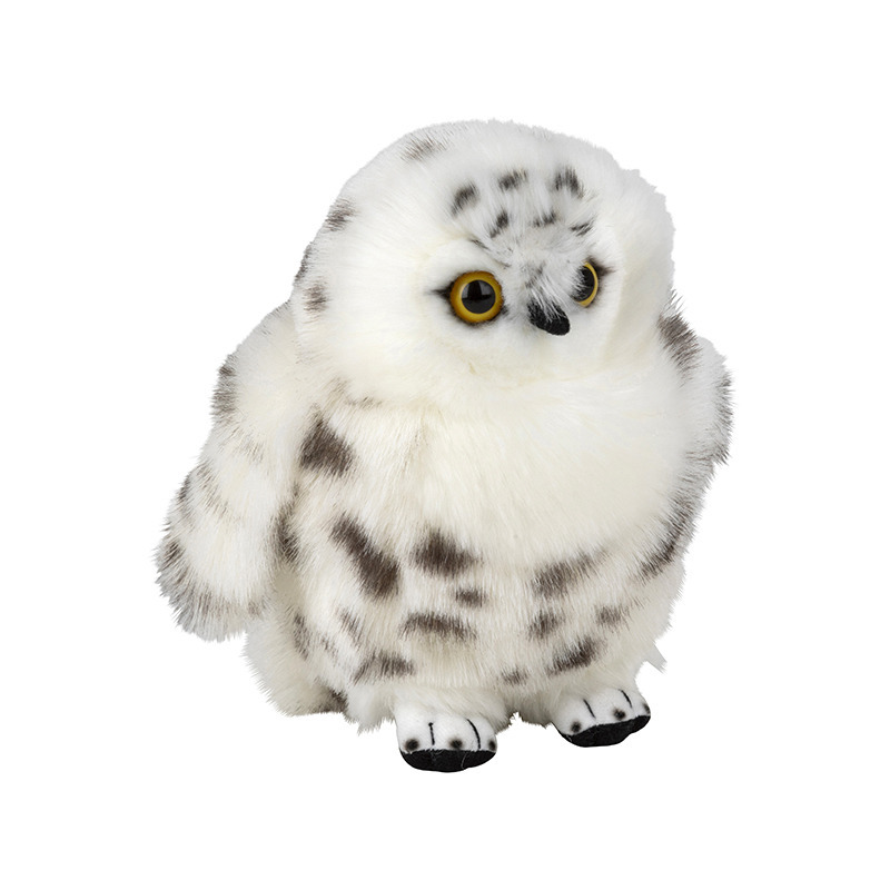 Pluche sneeuwuil vogel knuffel van 18 cm -