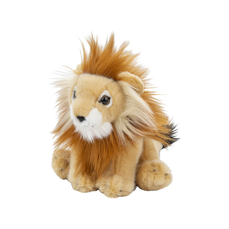 Pluche leeuw knuffel - 18 cm - Leeuwen Knuffeldieren -