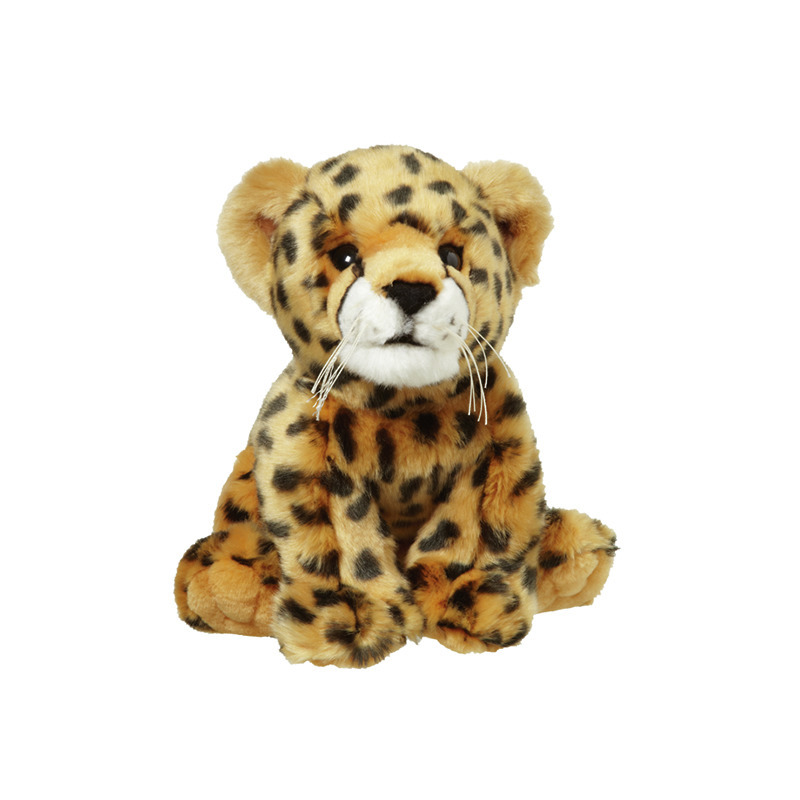 Nature Planet pluche knuffel - cheetah/jachtluipaard - 22 cm - dieren knuffels -