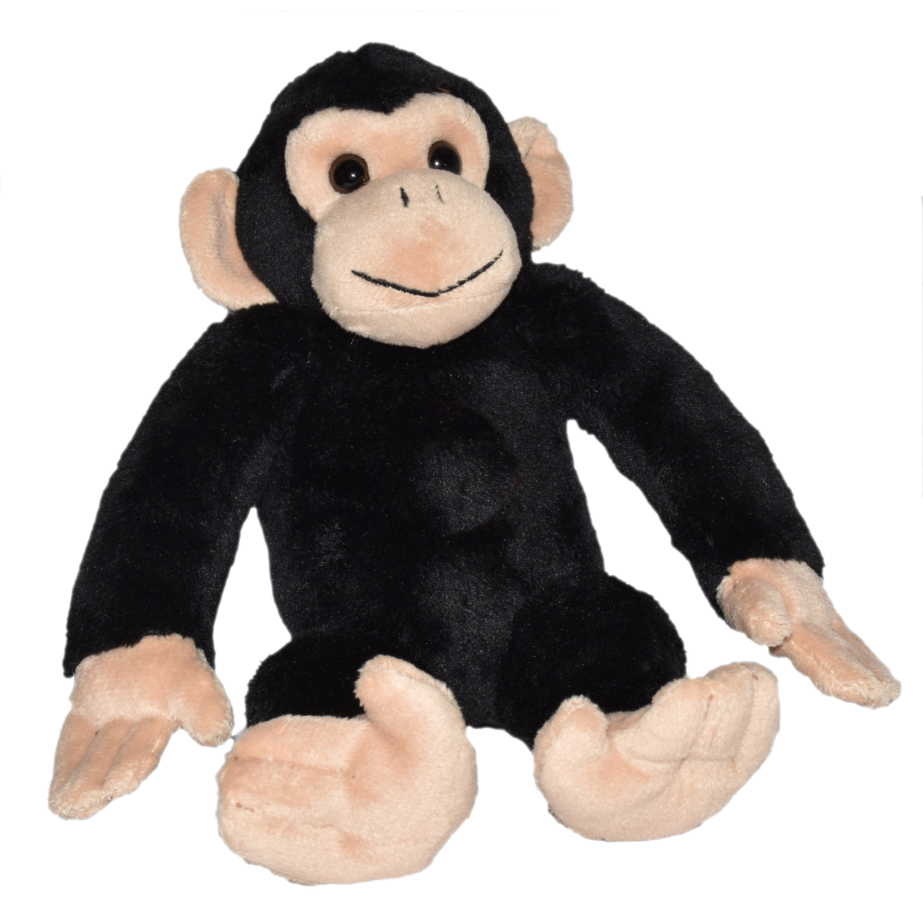 Wild Republic Chimpansee aap - 20 cm - pluche knuffel - apen - knuffeldieren -