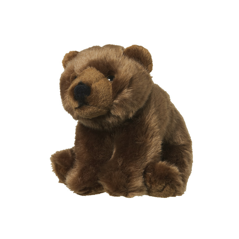 Pluche bruine beer knuffel van 18 cm -