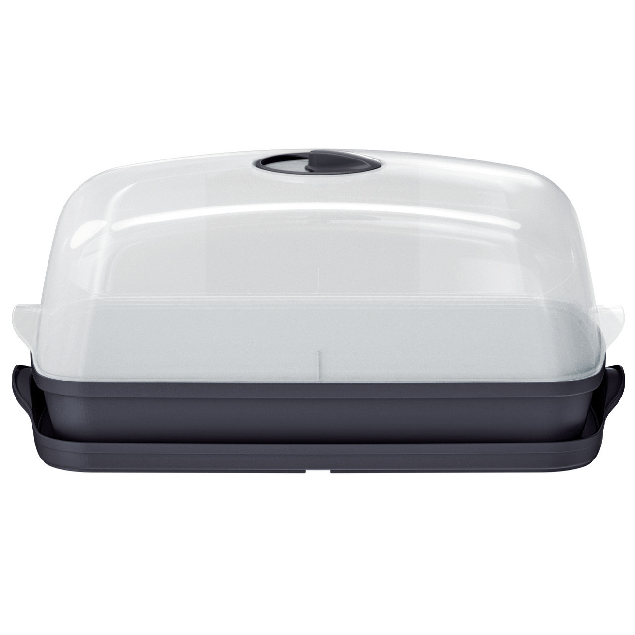 Kweekbak/kweekkast antraciet grijs met deksel 39 x 25 x 18 cm -