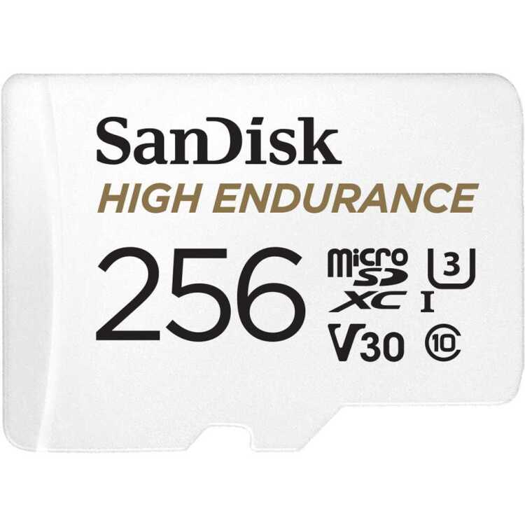 SanDisk High Endurance microSDXC 256GB geheugenkaart UHS-I U3, Class 10, V30