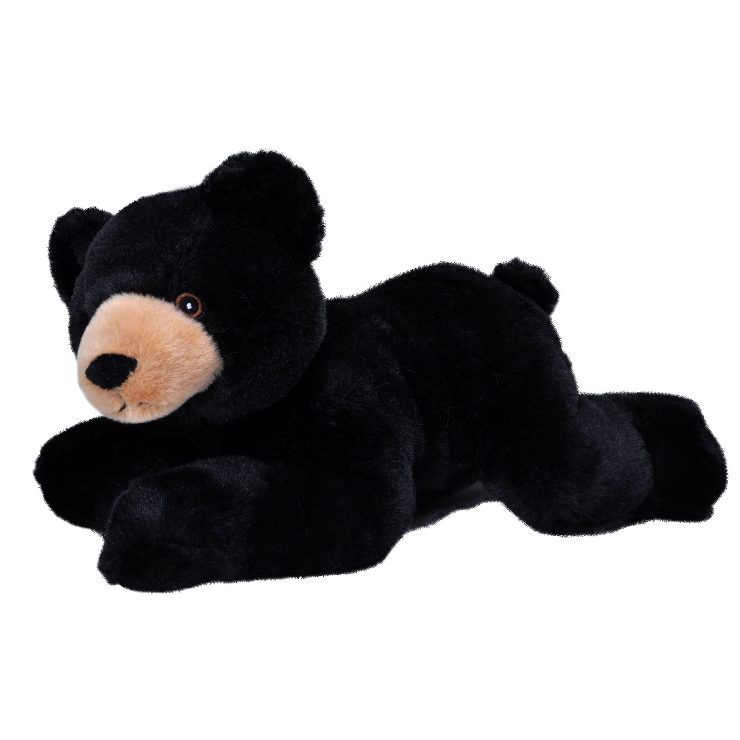 Pluche knuffel dieren Eco-kins zwarte beer van 30 cm -