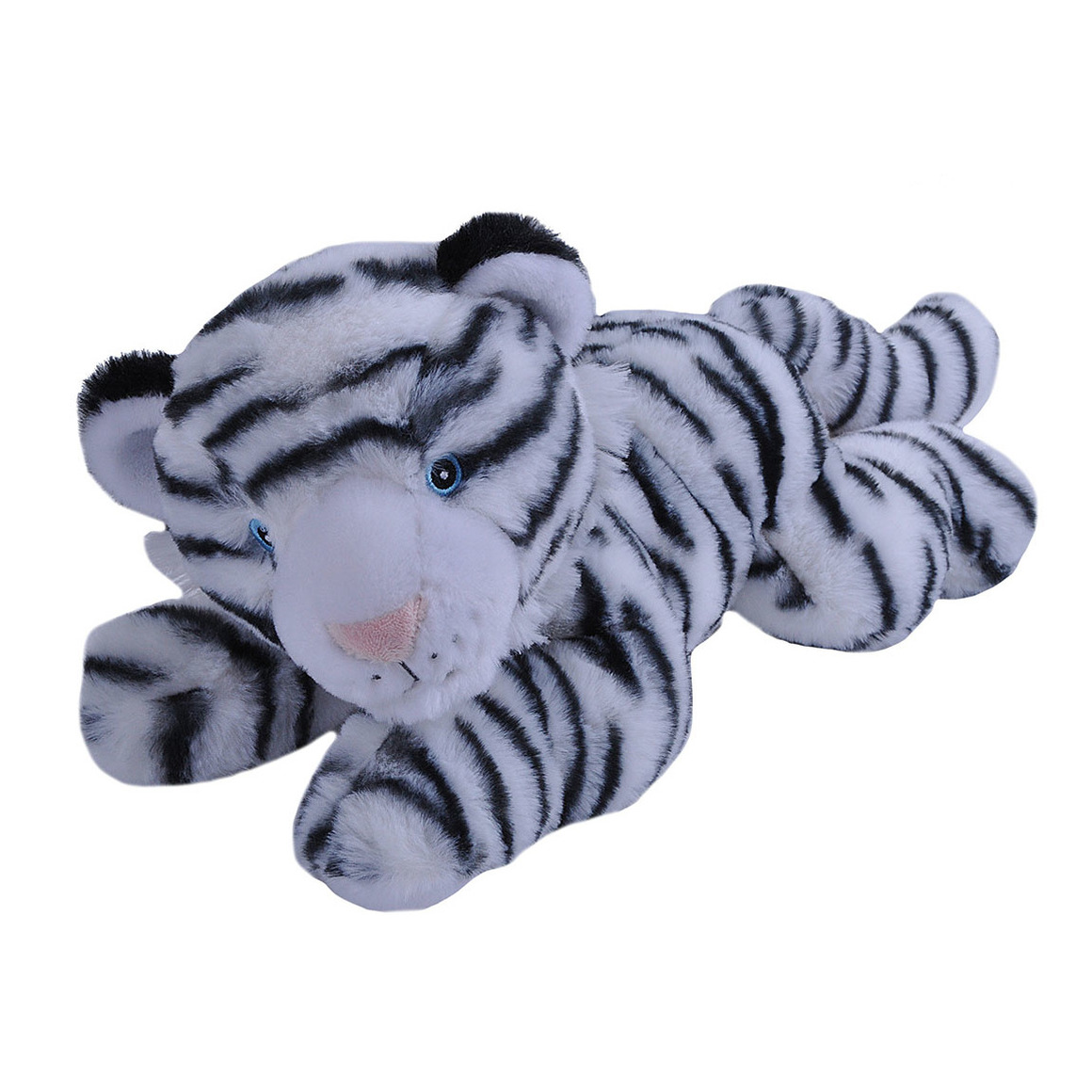Pluche knuffel dieren Eco-kins witte tijger van 30 cm -