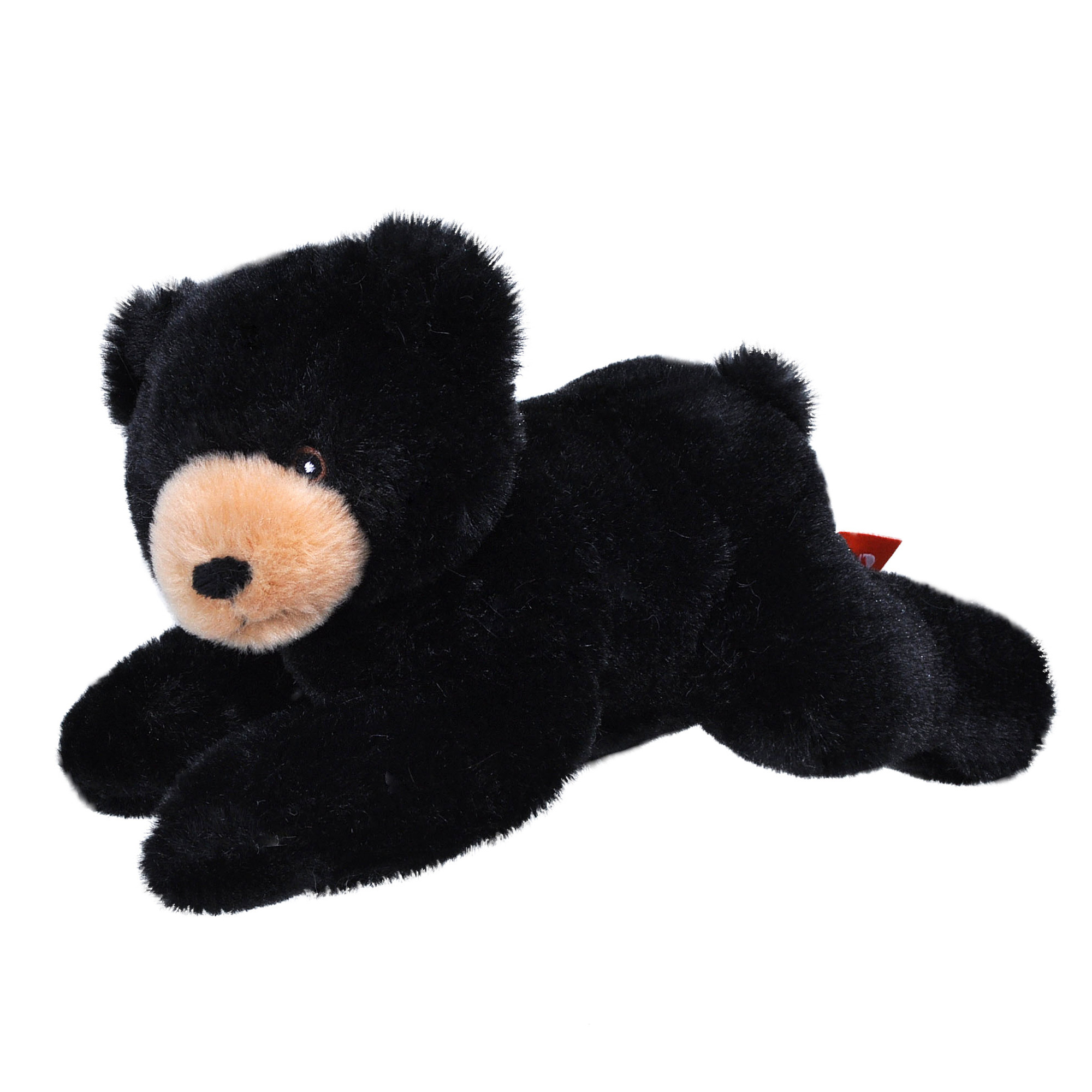 Pluche knuffel dieren Eco-kins zwarte beer van 22 cm -