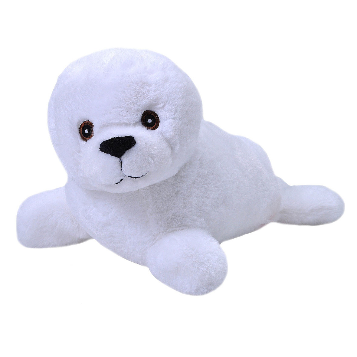 Wild Republic Pluche knuffel dier witte zeehond pup - 30 cm - zeehonden knuffels -