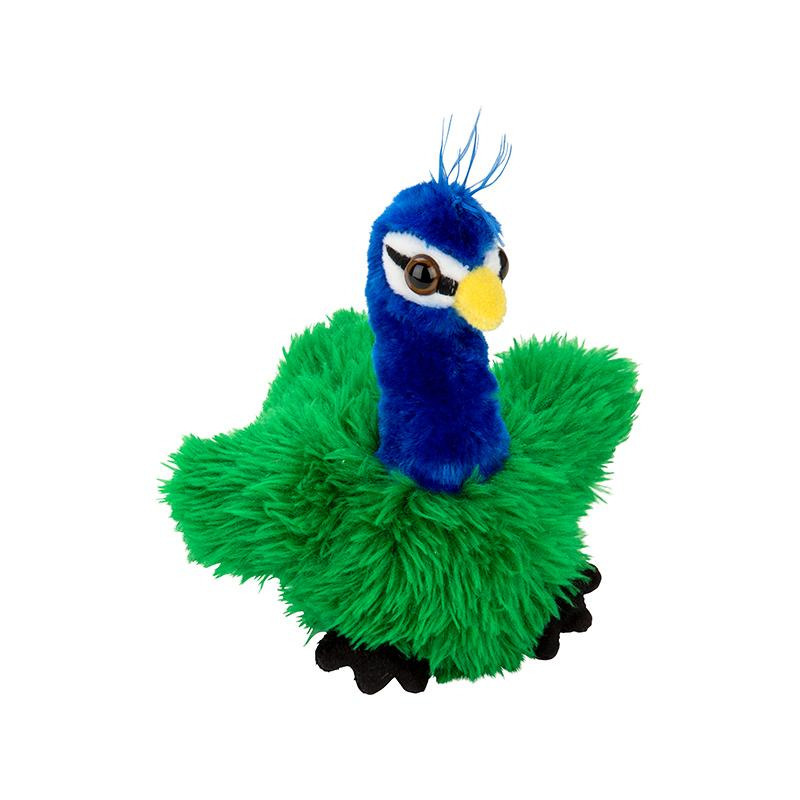 Pluche kleine pauw knuffel van 13 cm -