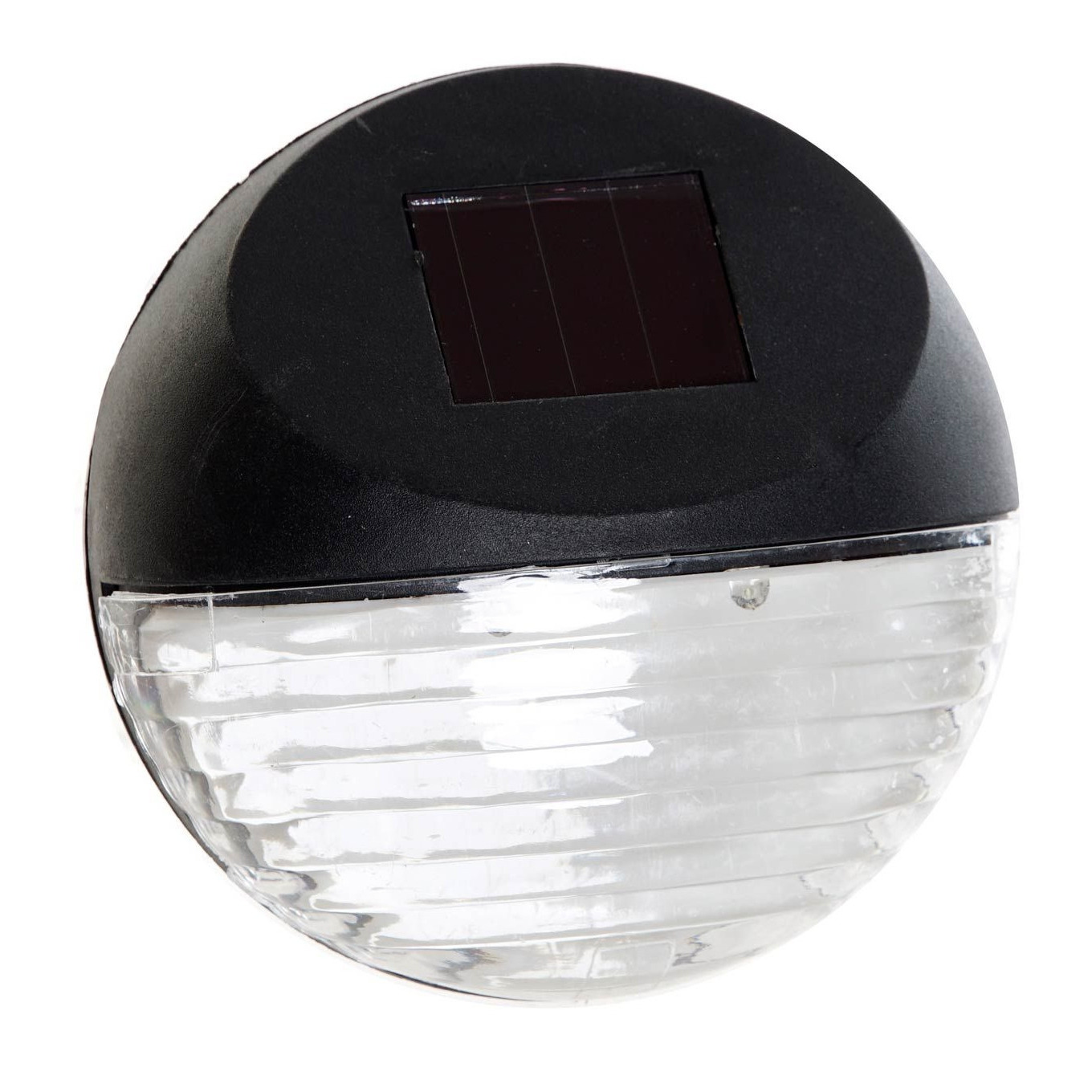 1x Solar LED verlichting voor huis/muur/schutting wandlamp 11 cm zwart -