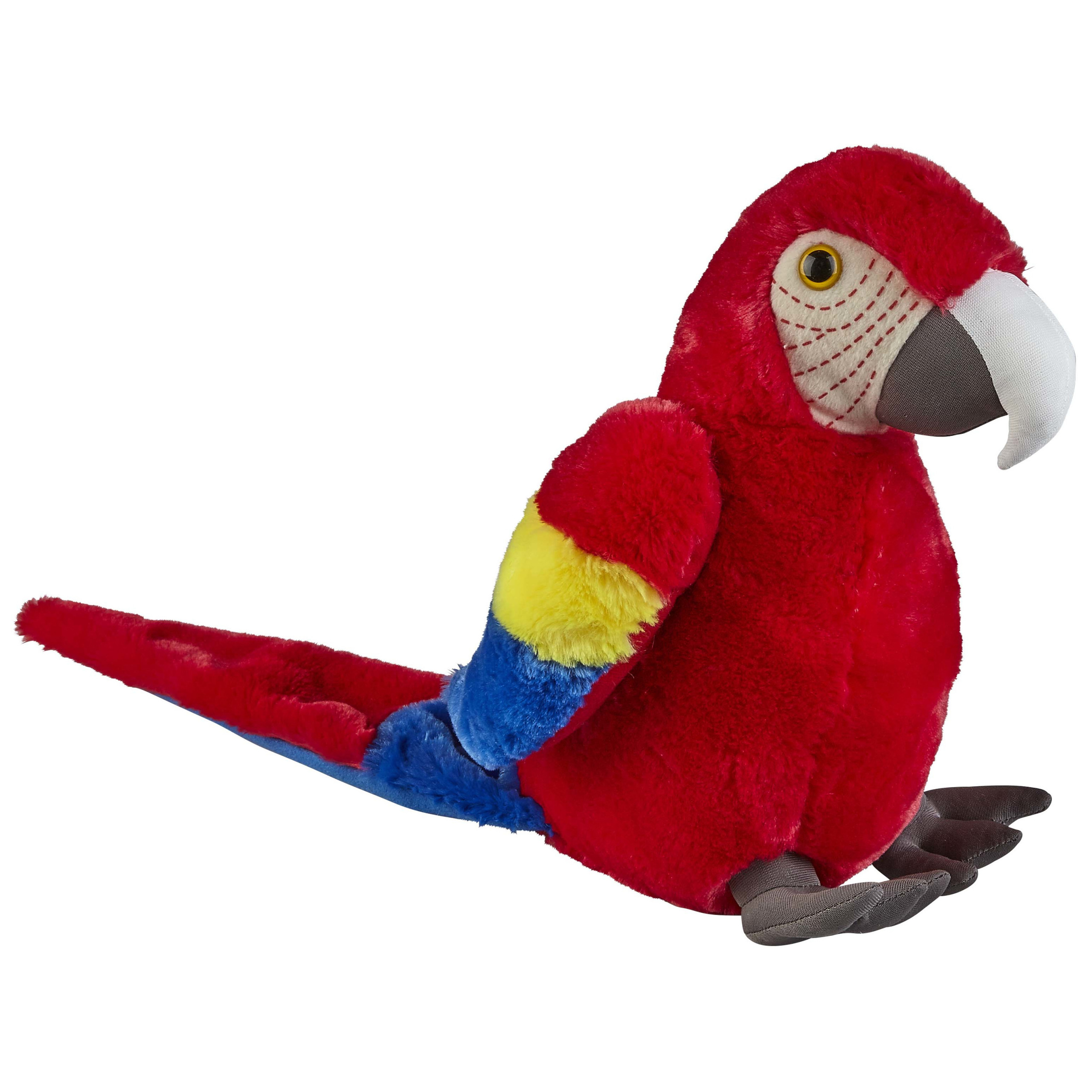 Pluche knuffel dieren rode Macaw papegaai vogel van 30 cm -