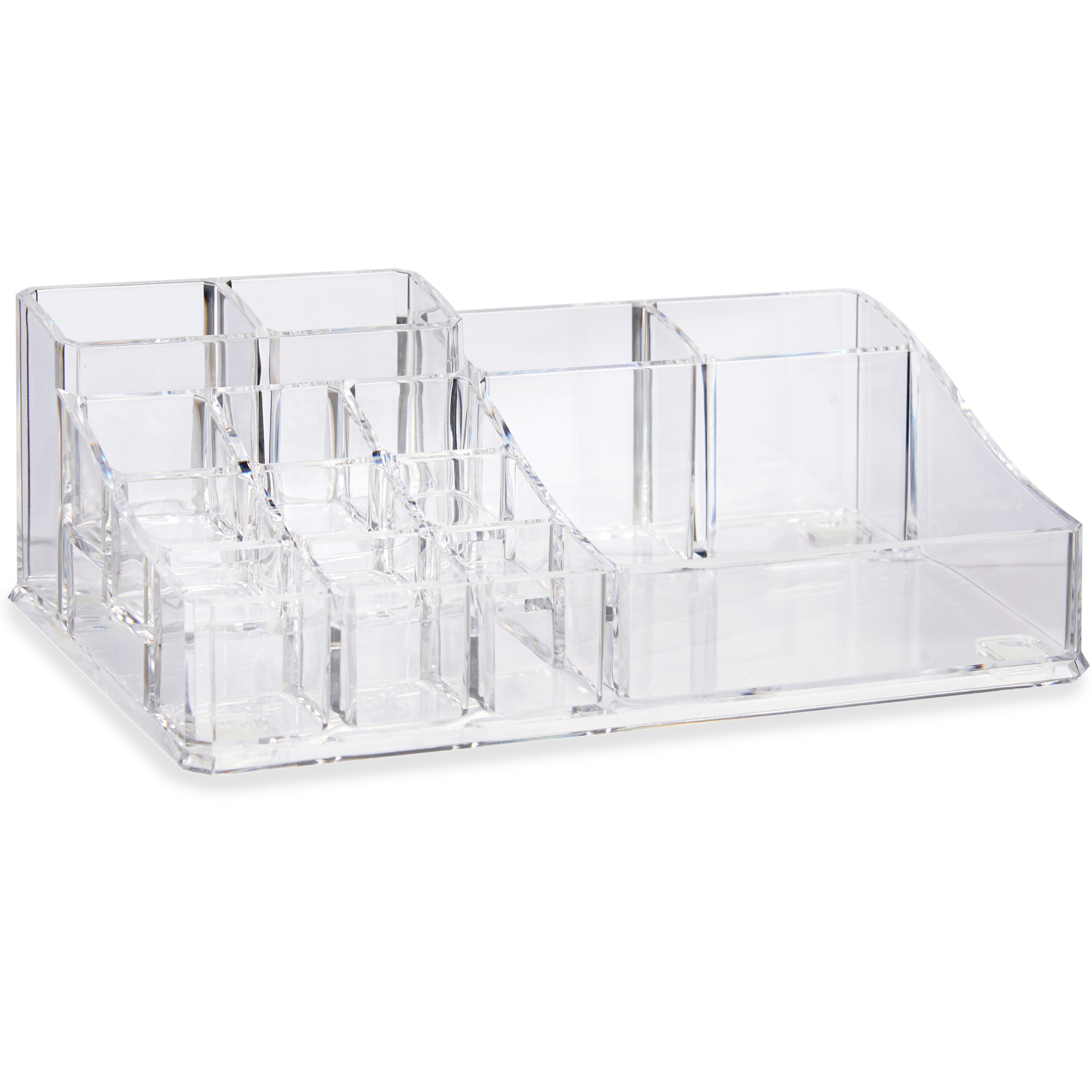 Make-up organizer/opberger 14-vaks 22 x 12,5 cm van kunststof -