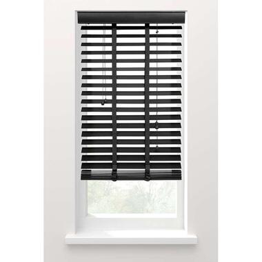 Fenstr jaloezie hout 50 mm antraciet - 80x180 cm - Leen Bakker