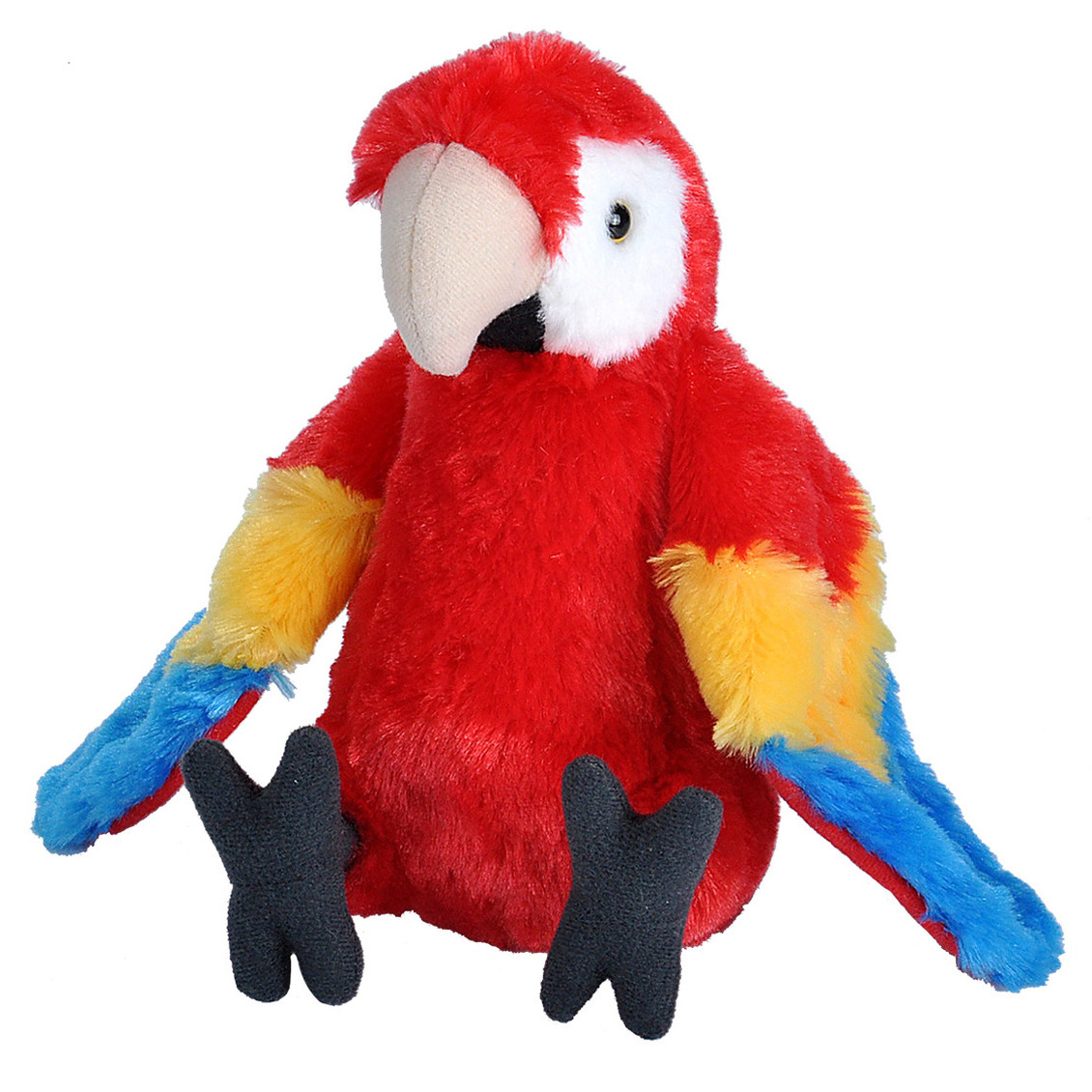Wild Republic pluche knuffel Rode Papegaai - Ara - 20 cm - Tropische vogels -