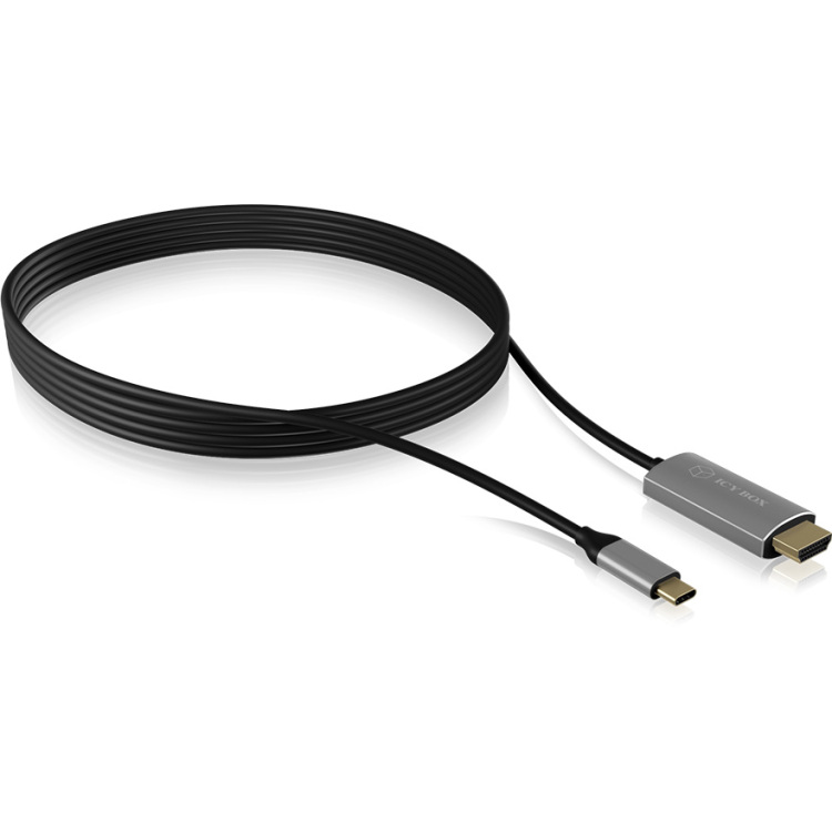 ICY BOX USB-C (male) > HDMI (male) kabel 1,8 meter