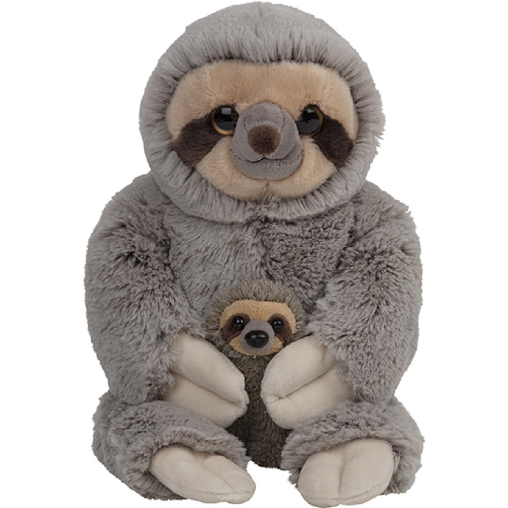 Pluche familie Luiaards knuffels van 22 cm -