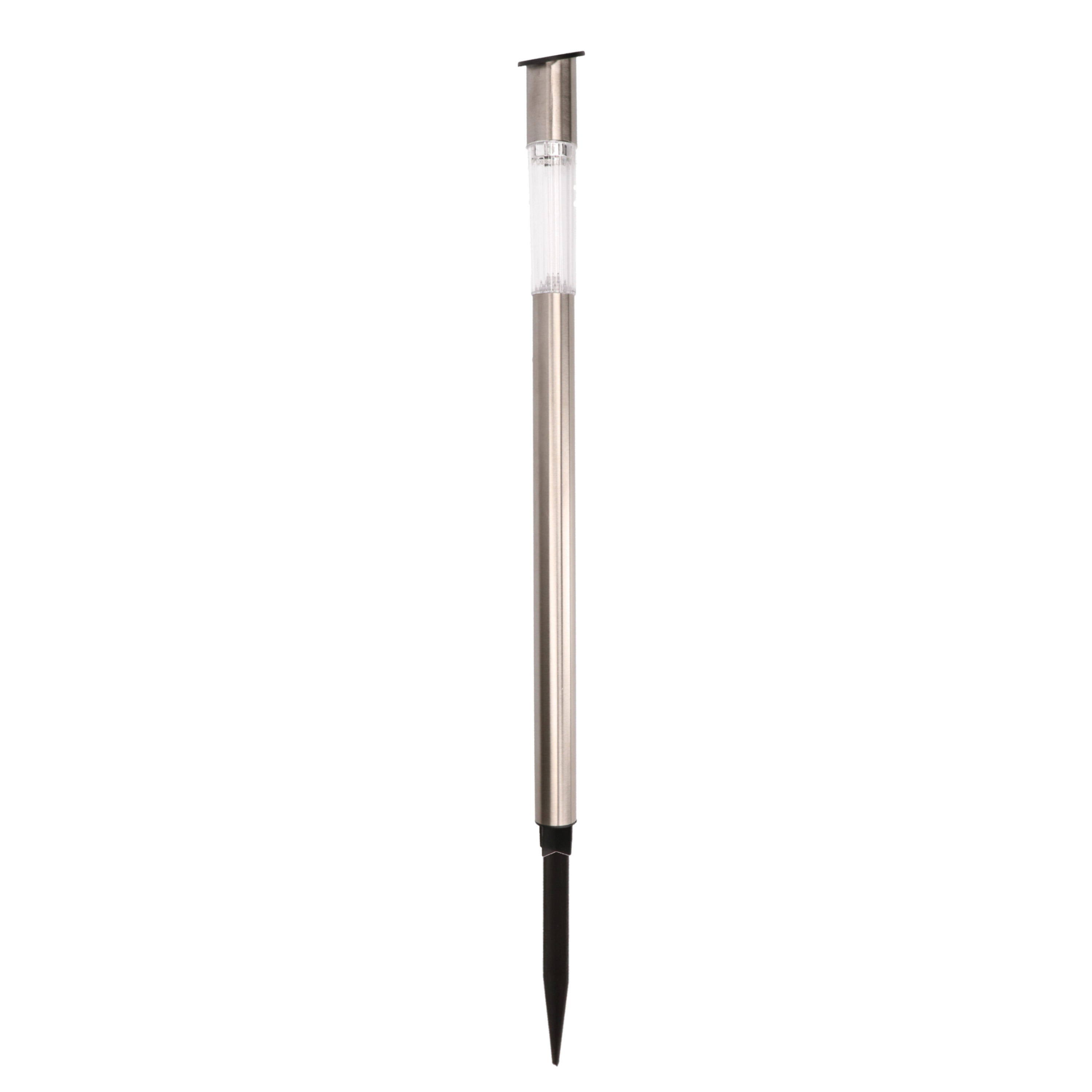 Lumineo Tuinfakkel Bodi - solar - RVS - warm wit - 57 cm -