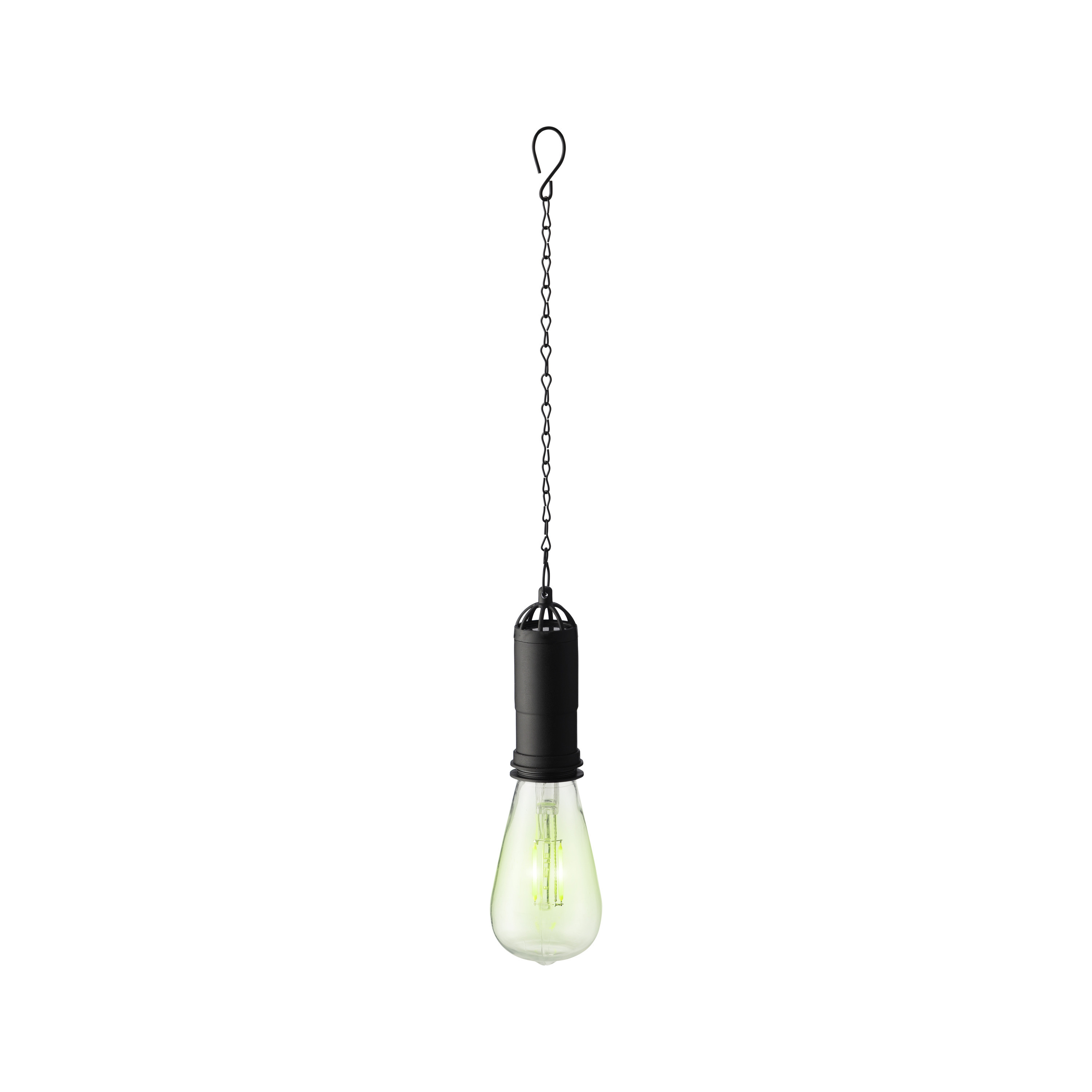 Groene solar tuinverlichting hanglamp kunststof 20 cm -
