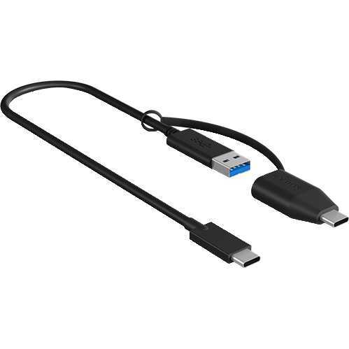 ICY BOX IB-CB033 USB-C > USB-A en USB-C kabel 0,35 meter