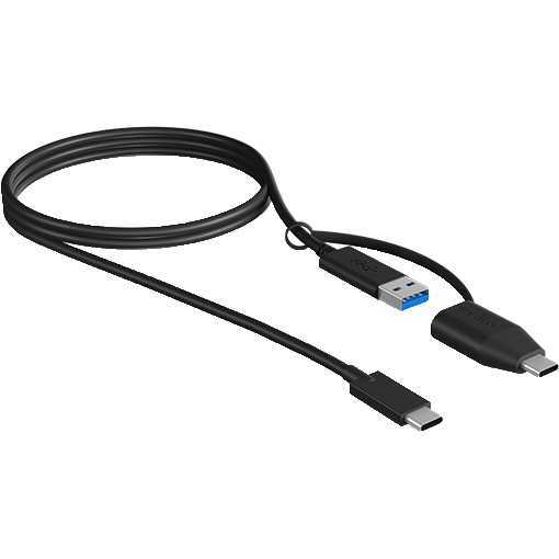 ICY BOX IB-CB034 USB-C > USB-A en USB-C kabel 1 meter