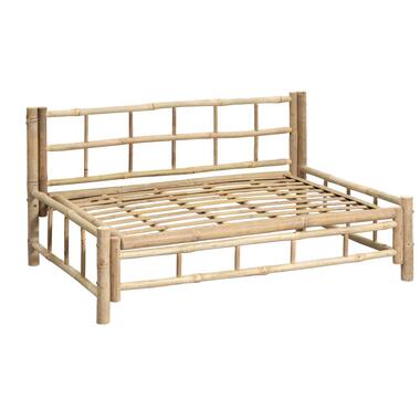 Palletbank Tarifa bamboe - naturel - 120x85x66 cm - Leen Bakker