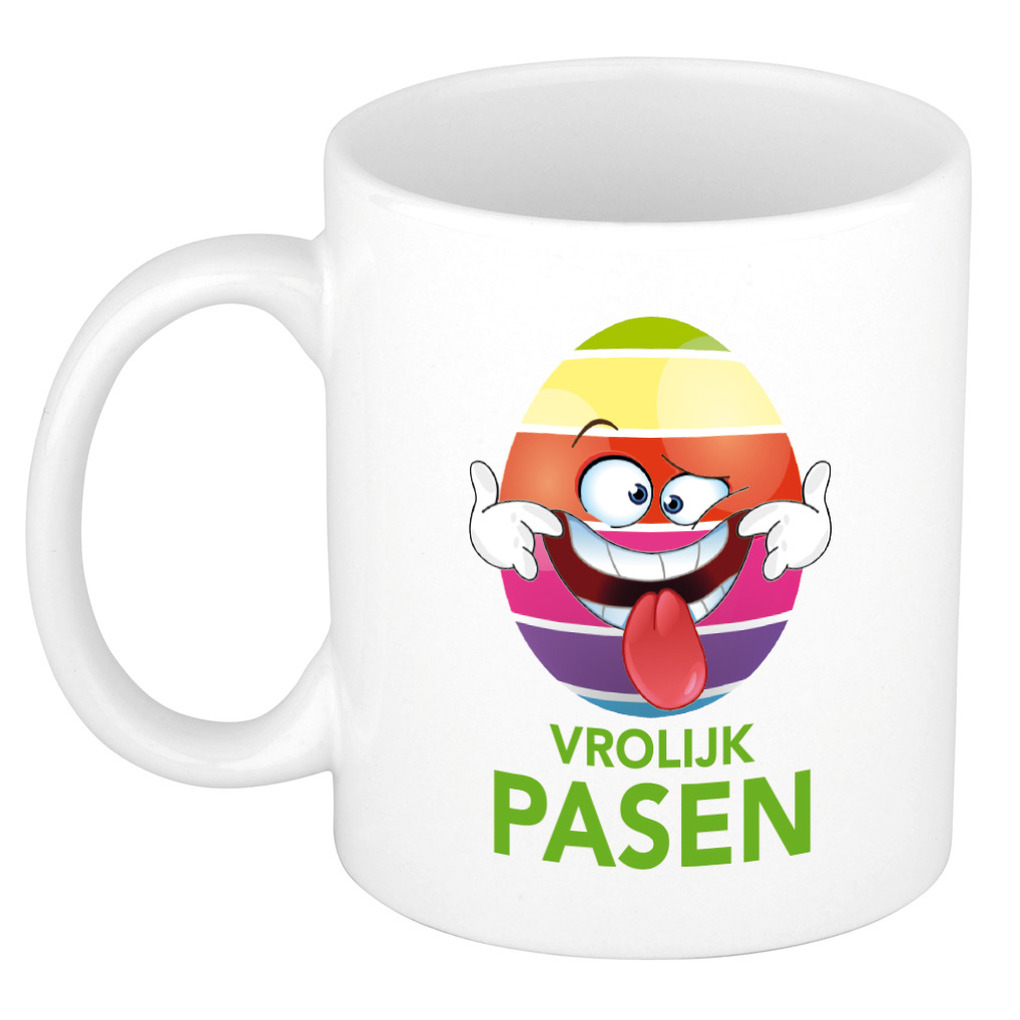 Vrolijk Pasen mok/ beker - Pasen mokken -