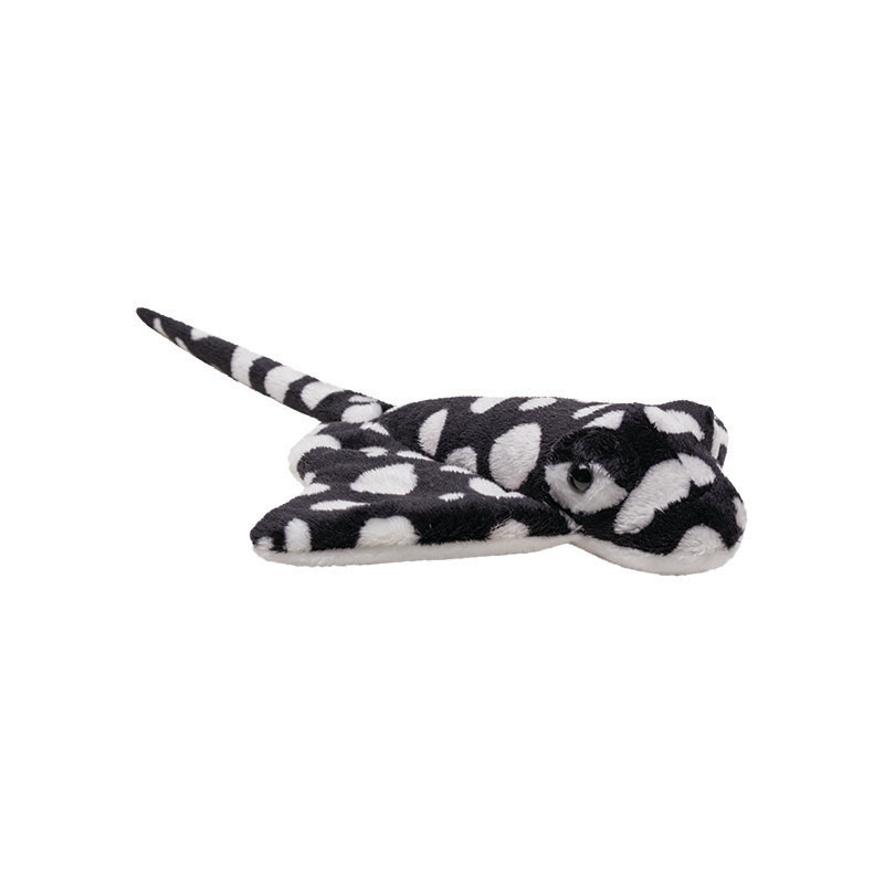Nature Planet pluche knuffeldier - Adelaars rog - gevlekt - 15 cm - zeedieren -