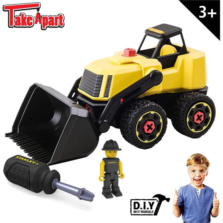 Stanley Junior Demonteerbare Voorlader met schroevendraaier constructiespeelgoed Front loader, Mix & match, 3 jaar +