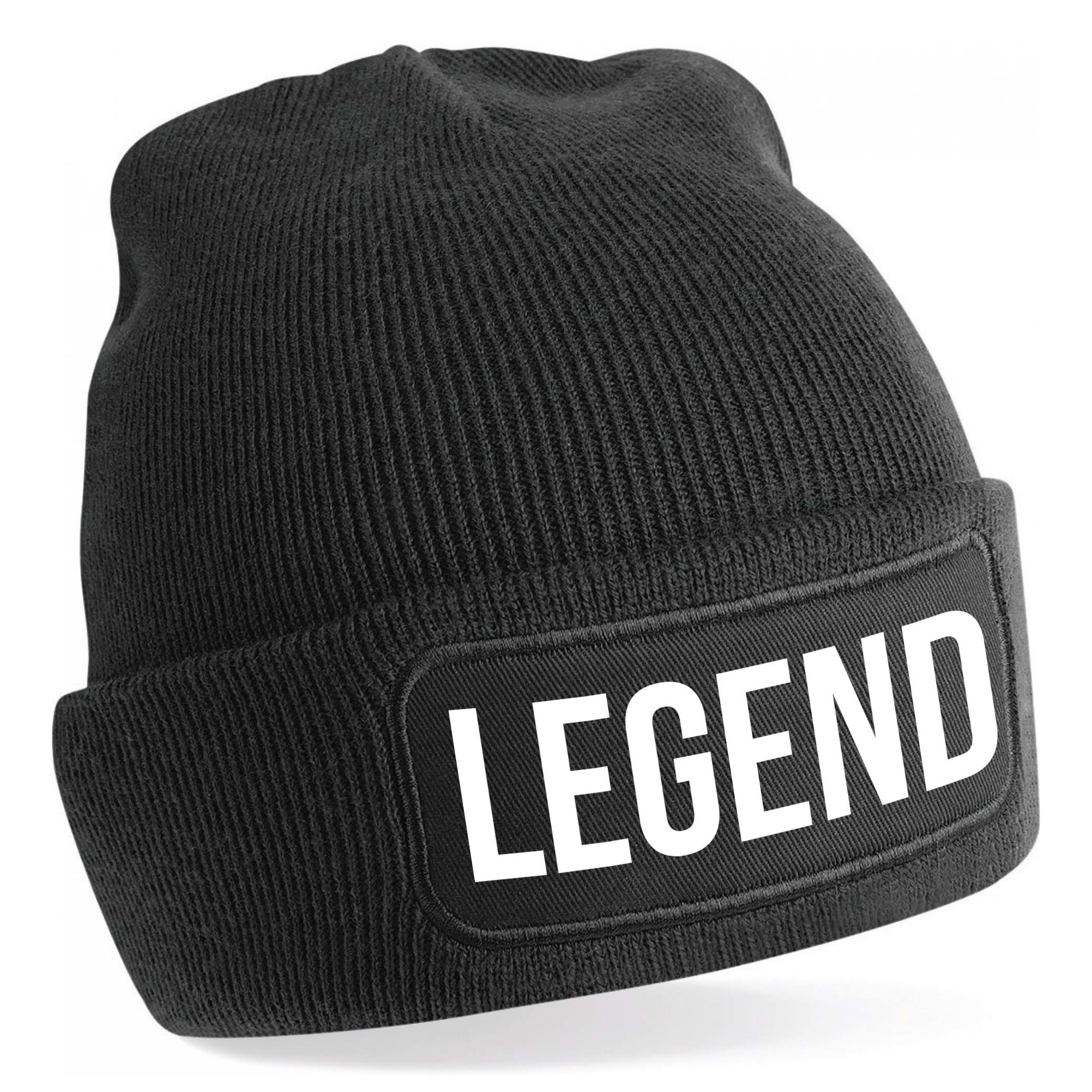 Muts legend zwart voor volwassenen - Winter accessoires One size -