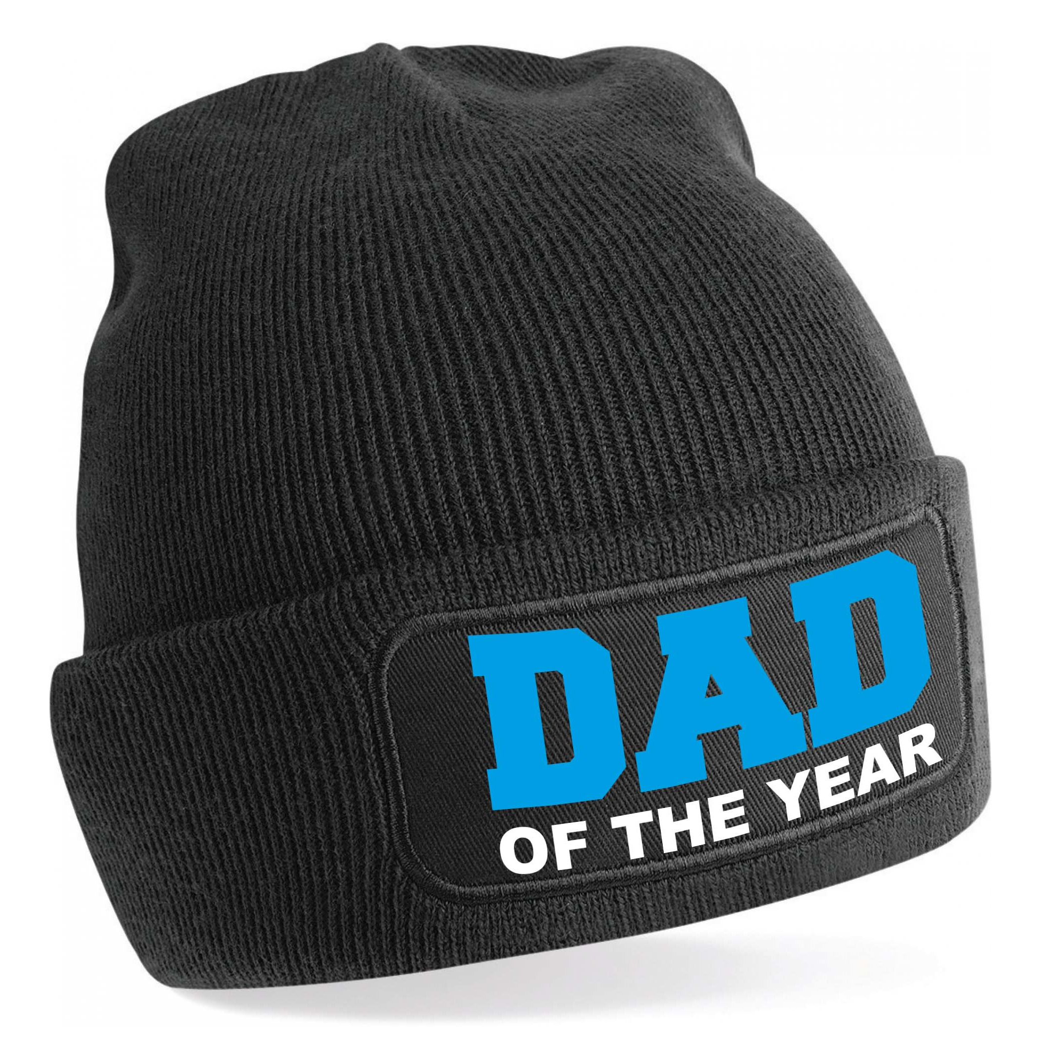 Muts dad of the year / vader van het jaar zwart voor heren - Winter cadeau papa/ vader One size -
