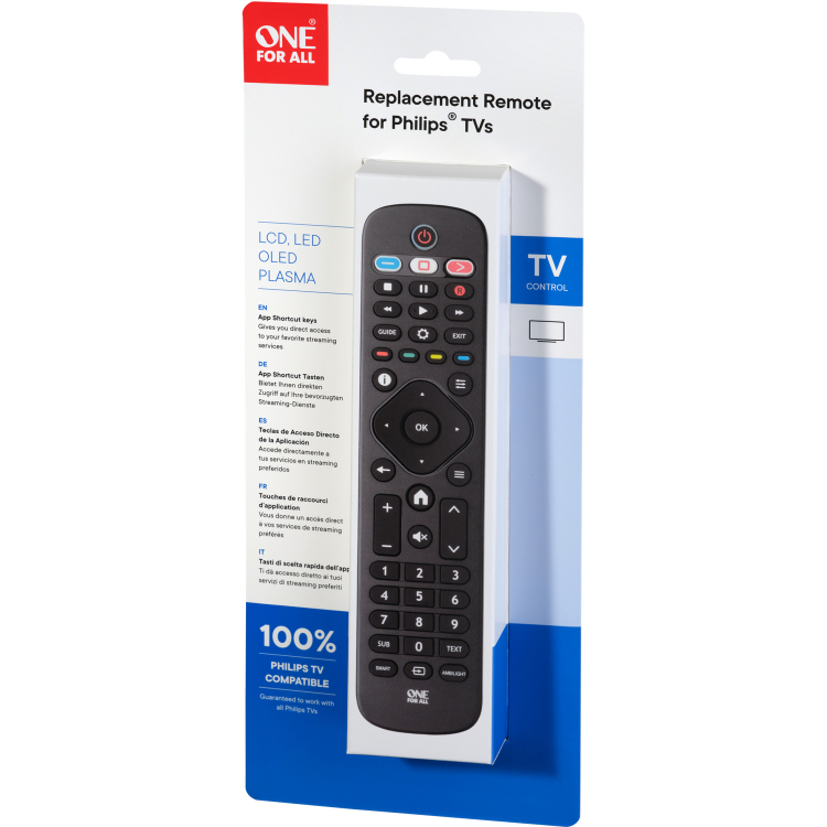 One for all URC4913 Philips TV afstandsbediening afstandsbediening