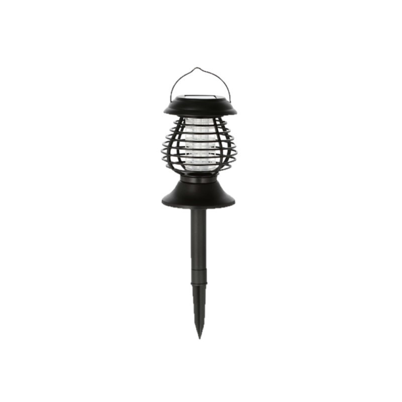 Solar tuinlamp/prikspot anti-muggenlamp op zonne-energie 43 cm -