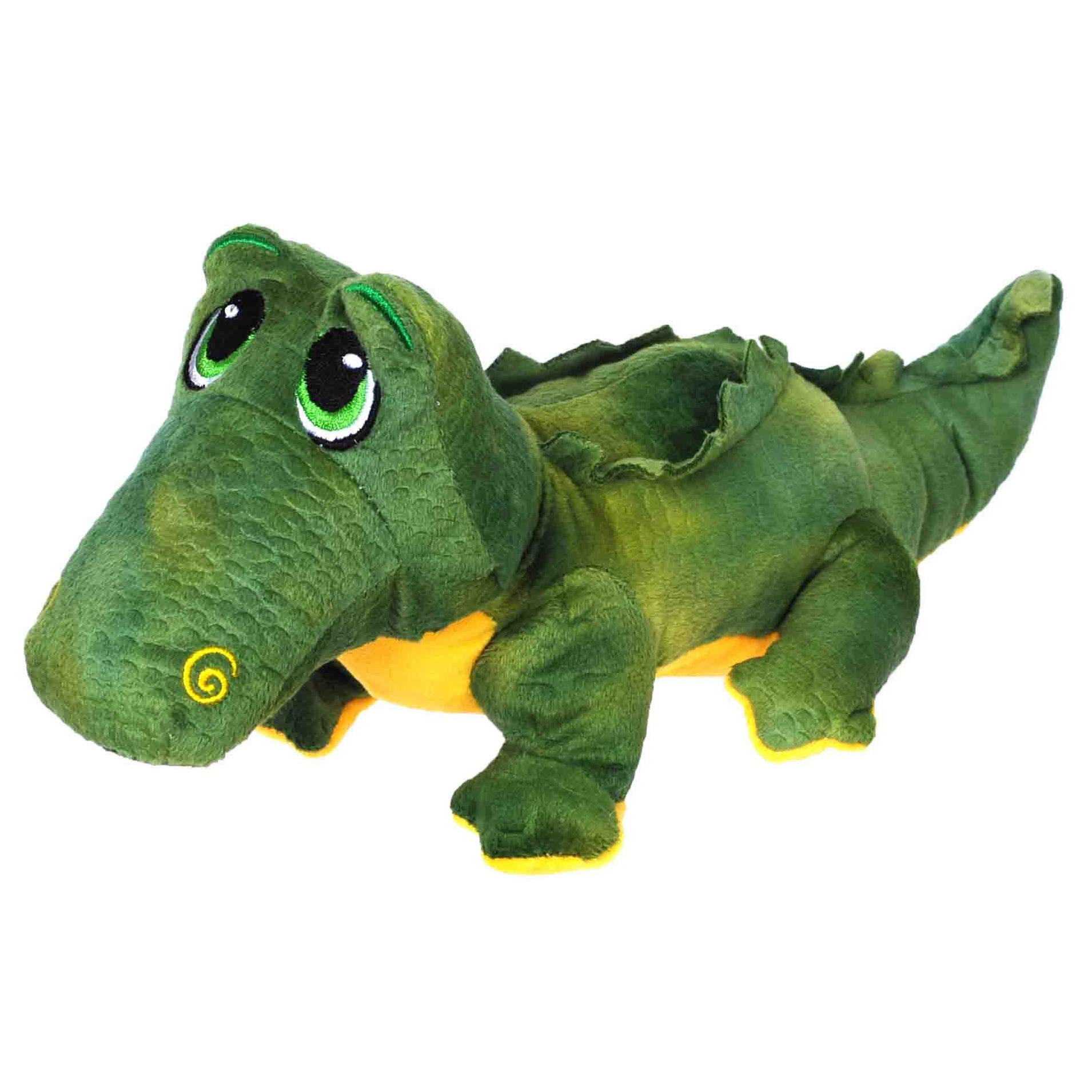 Pluche speelgoed knuffeldier Krokodil van 34 cm -