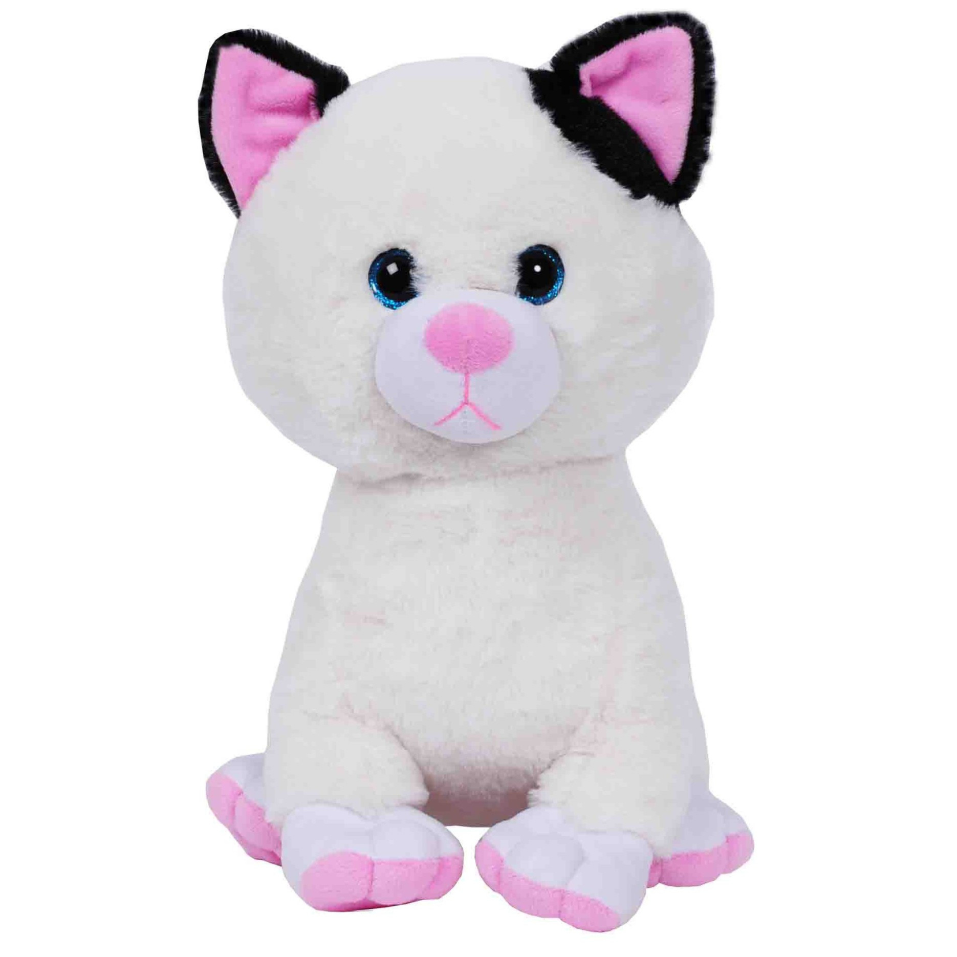 Pluche speelgoed knuffeldier gevlekte kat/poes van 30 cm -