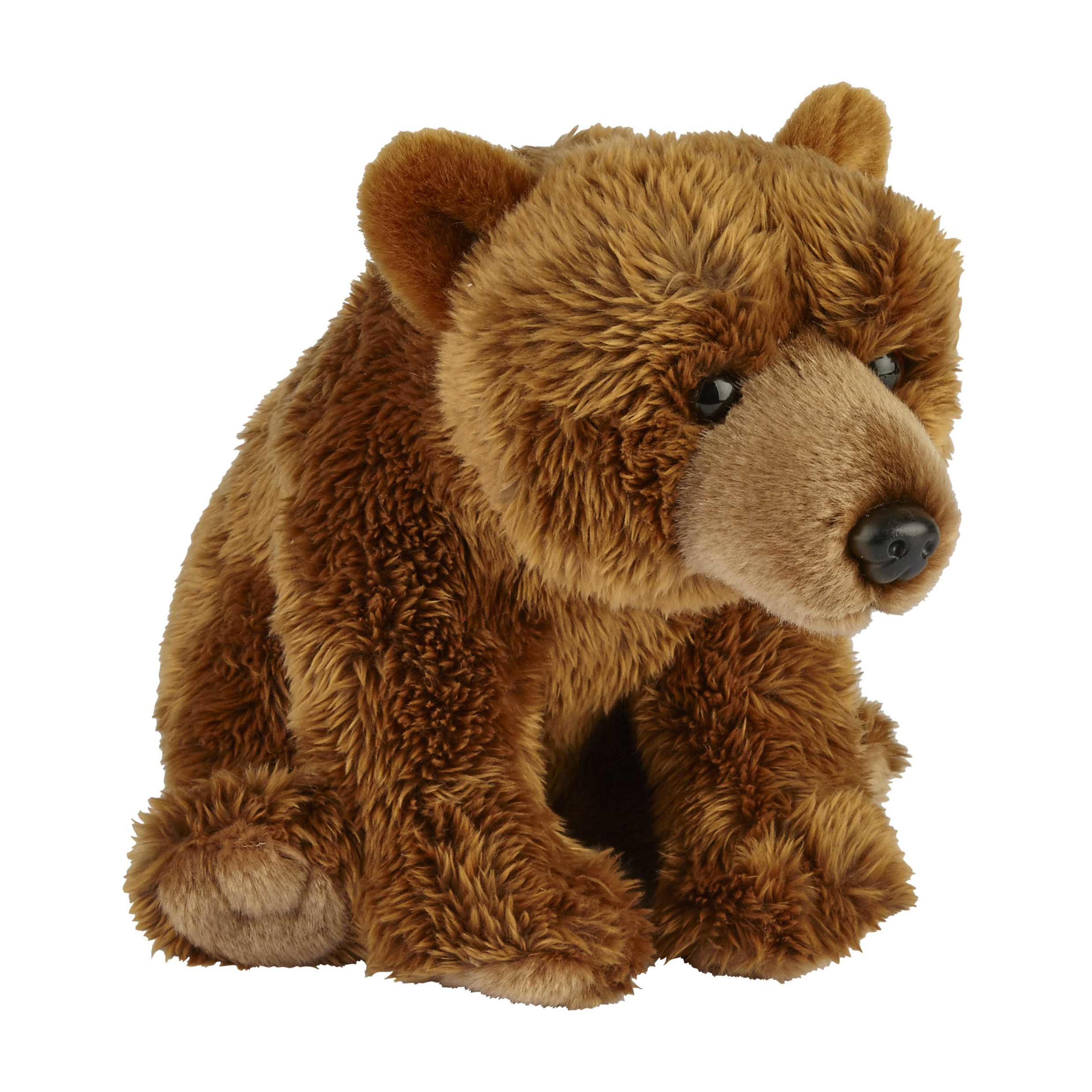 Pluche knuffel dier bruine Beer - 28 cm - Speelgoed beren knuffelbeesten -