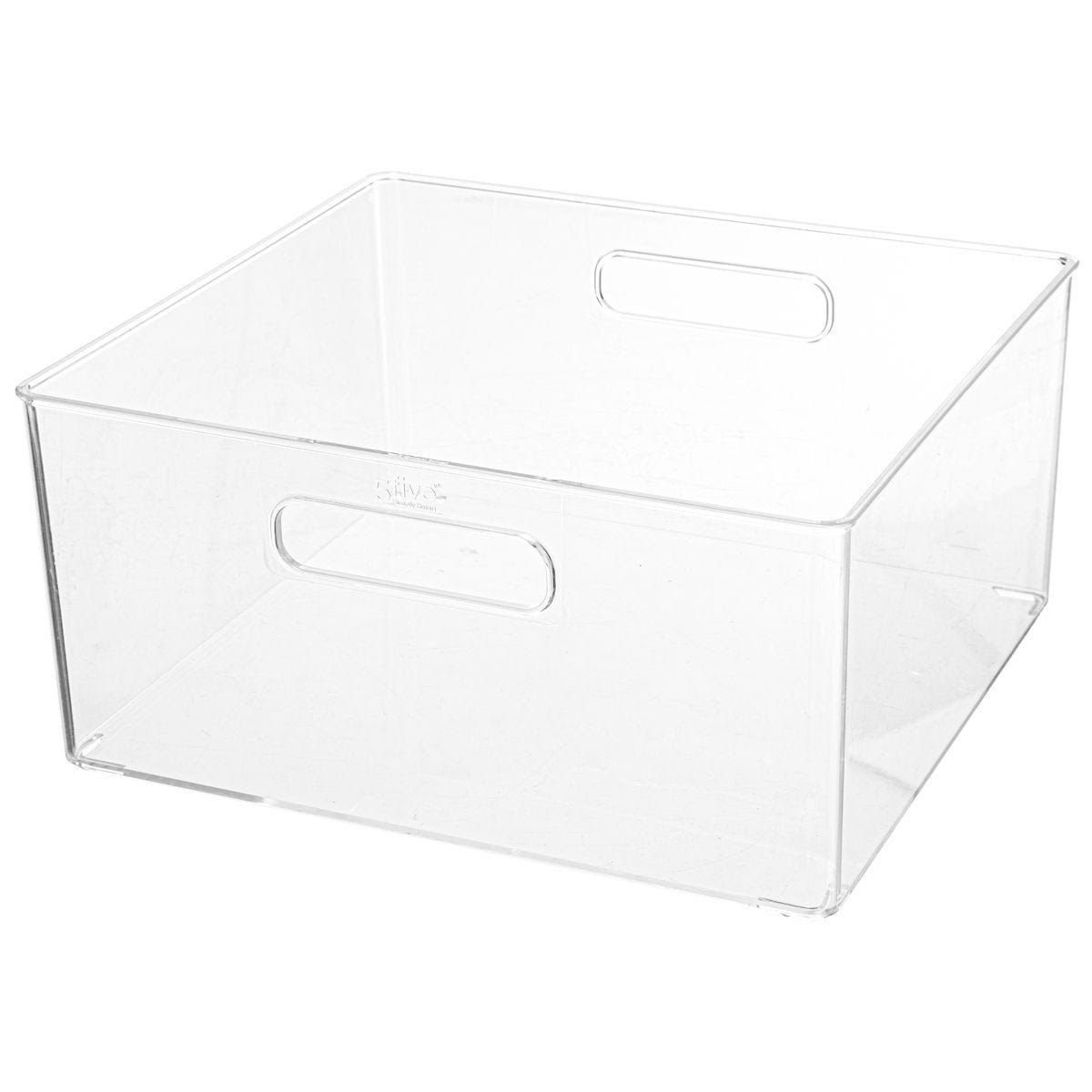 Creme potjes/flesjes/make-up houder/box vierkant 31 x 15 cm van kunststof -