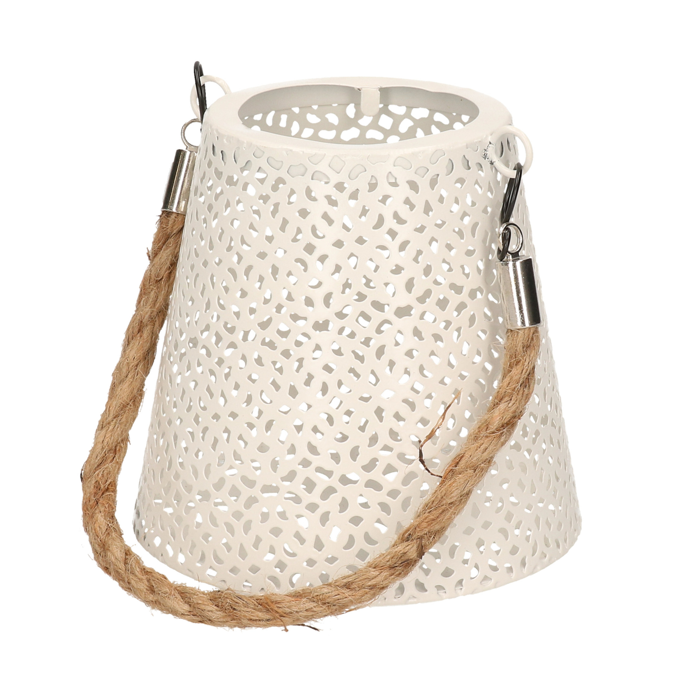 Solar hanglamp wit metaal voor buiten 12 cm -