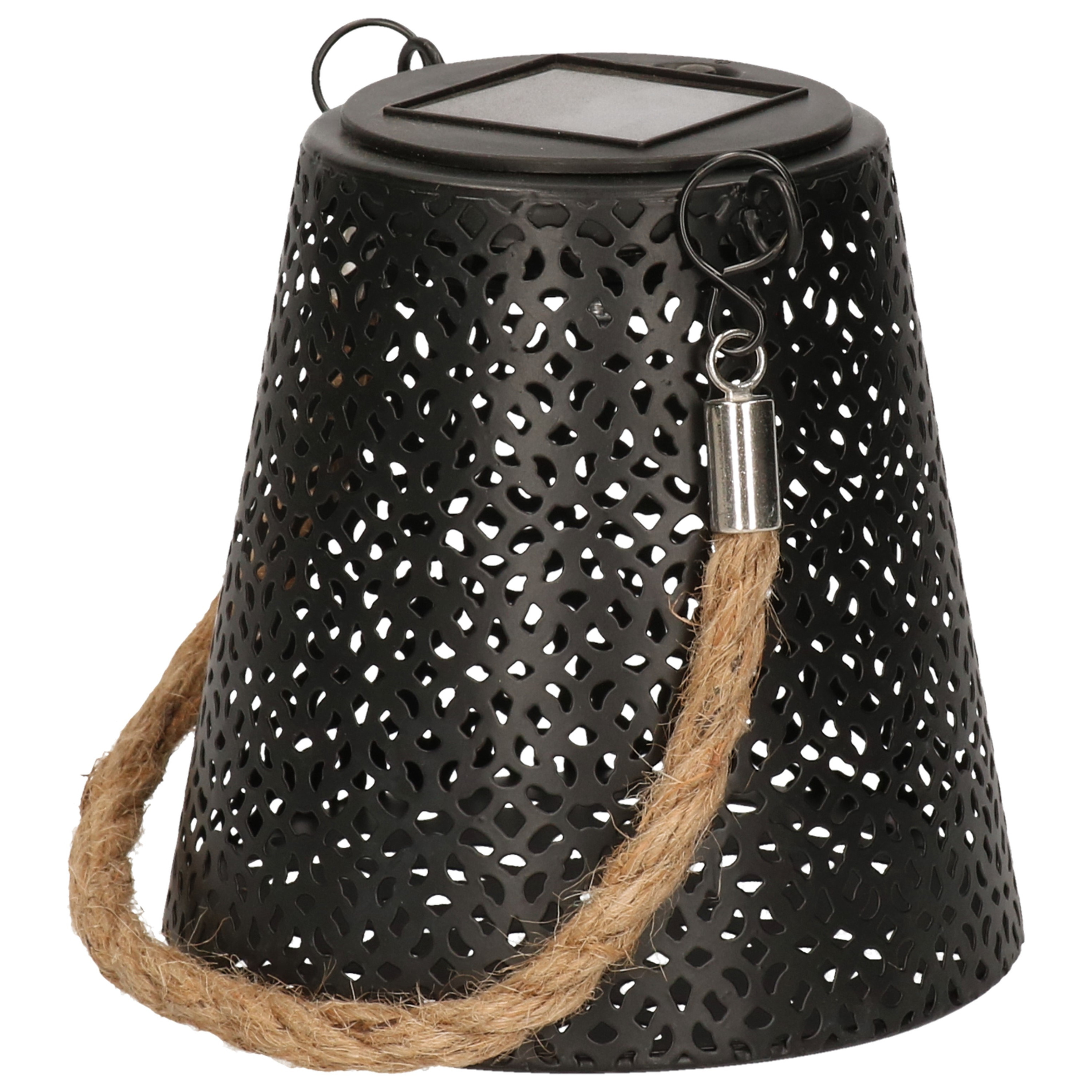 Solar hanglamp zwart metaal voor buiten 12 cm -