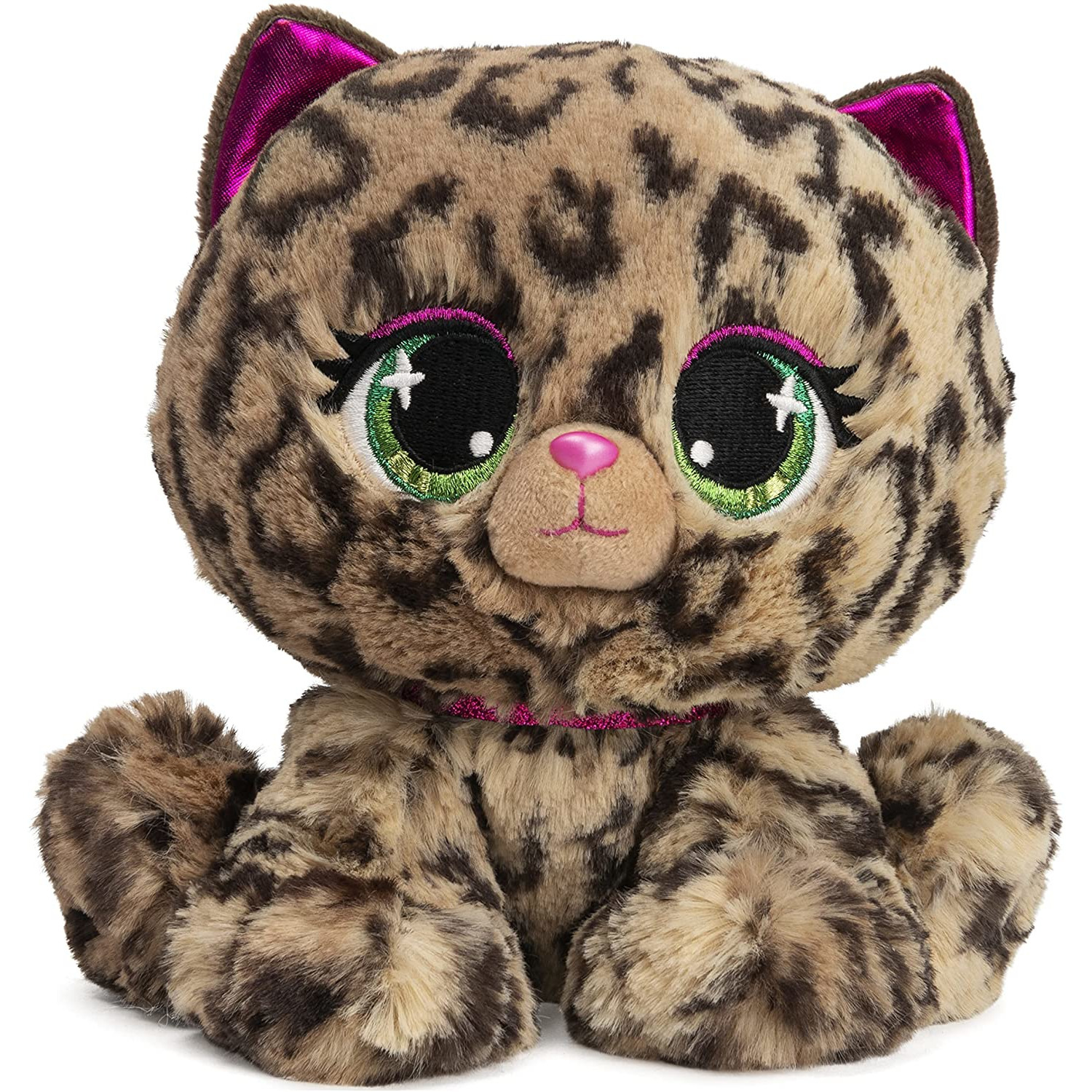 Pluche designer knuffel P-Lushes Pets luipaard 15 cm -