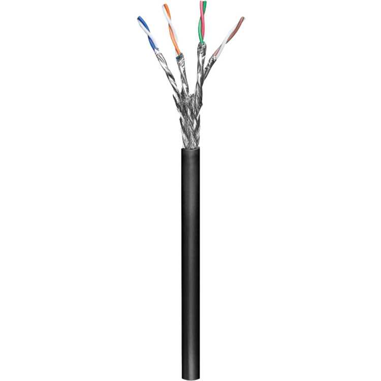 goobay Patchkabel Cat.6 S/FTP, Outdoor kabel 100 meter