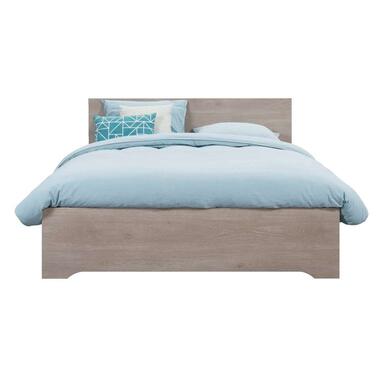 Bed Tempo - grijs eikenkleur - 180x200 cm - Leen Bakker