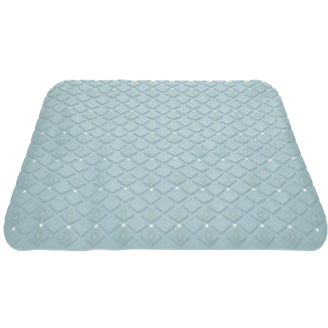 Anti-slip badmat mintgroen 55 x 55 cm vierkant -
