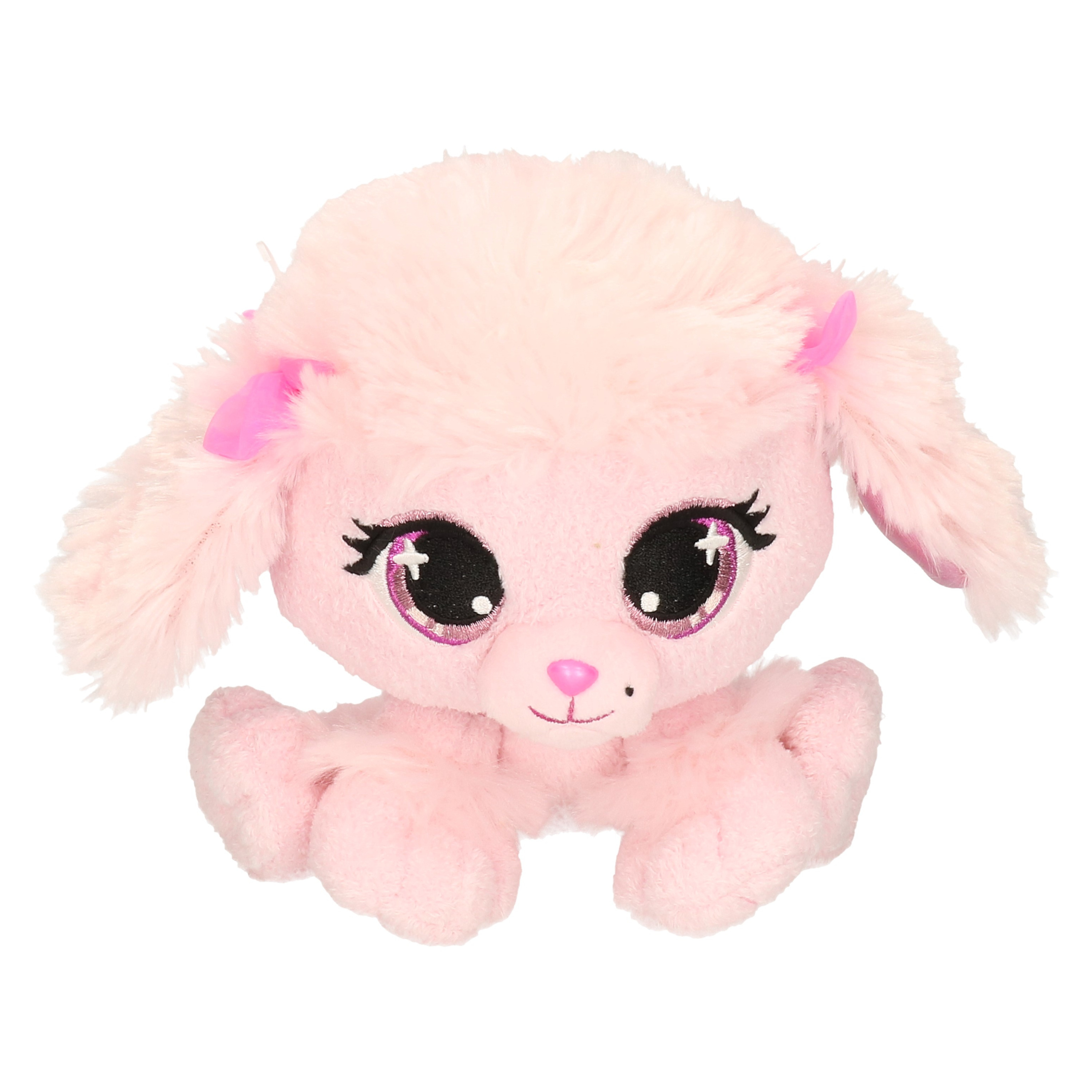 Pluche designer knuffel P-Lushes Pets poedel roze 18 cm -