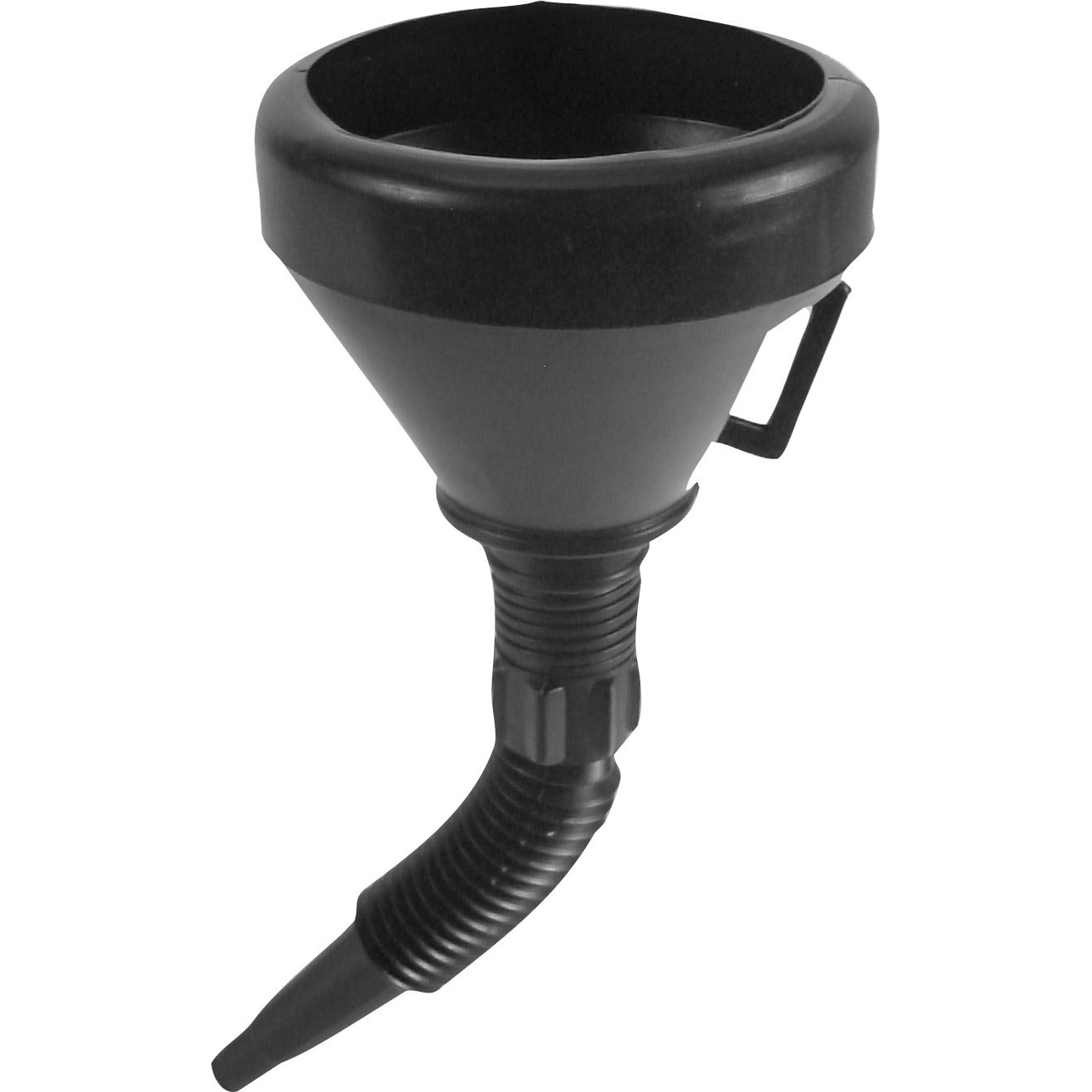 Trechter met flexibele slang zwart 38 cm -