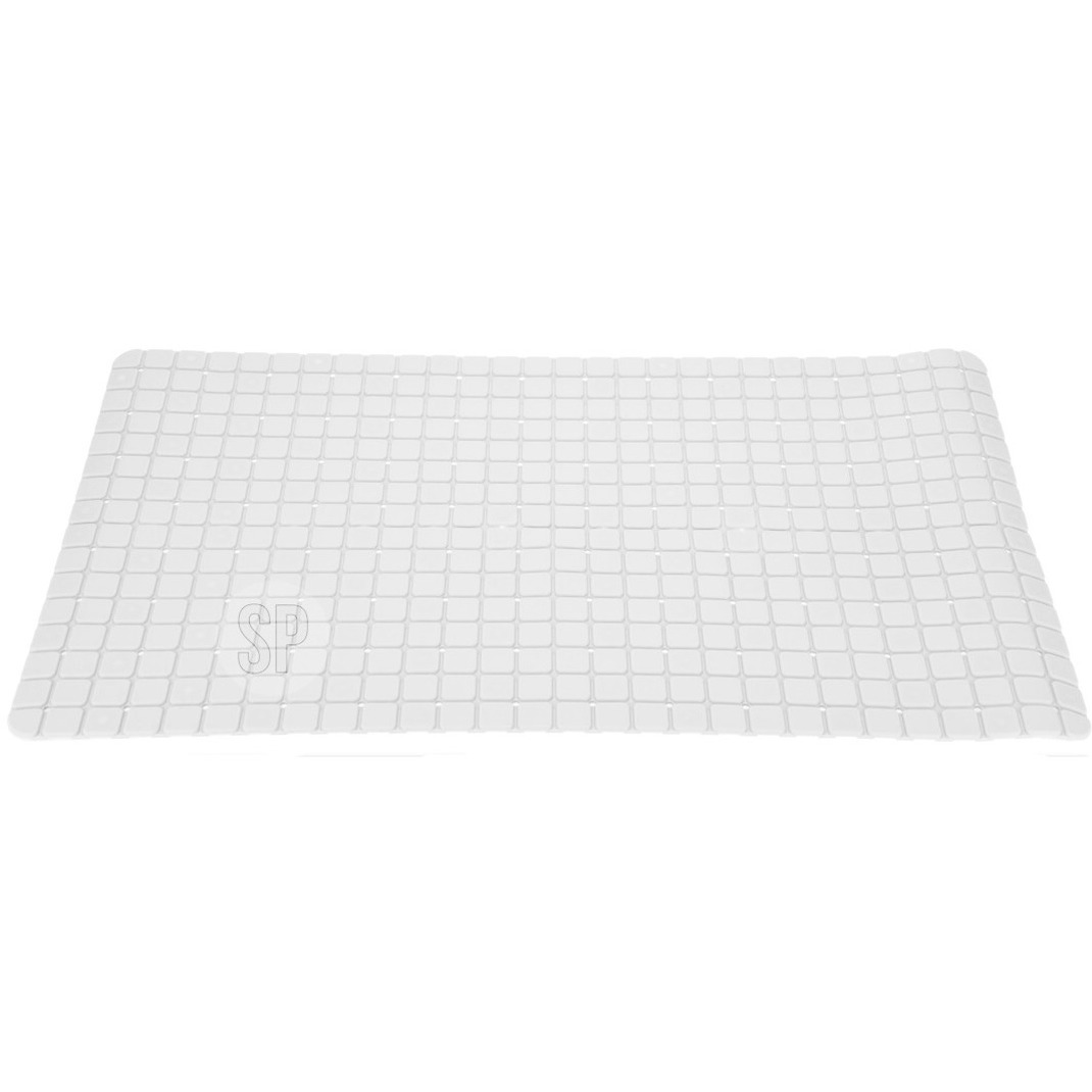 Excellent Houseware Badmat - antislip - ivoor wit - 69 x 39 cm -